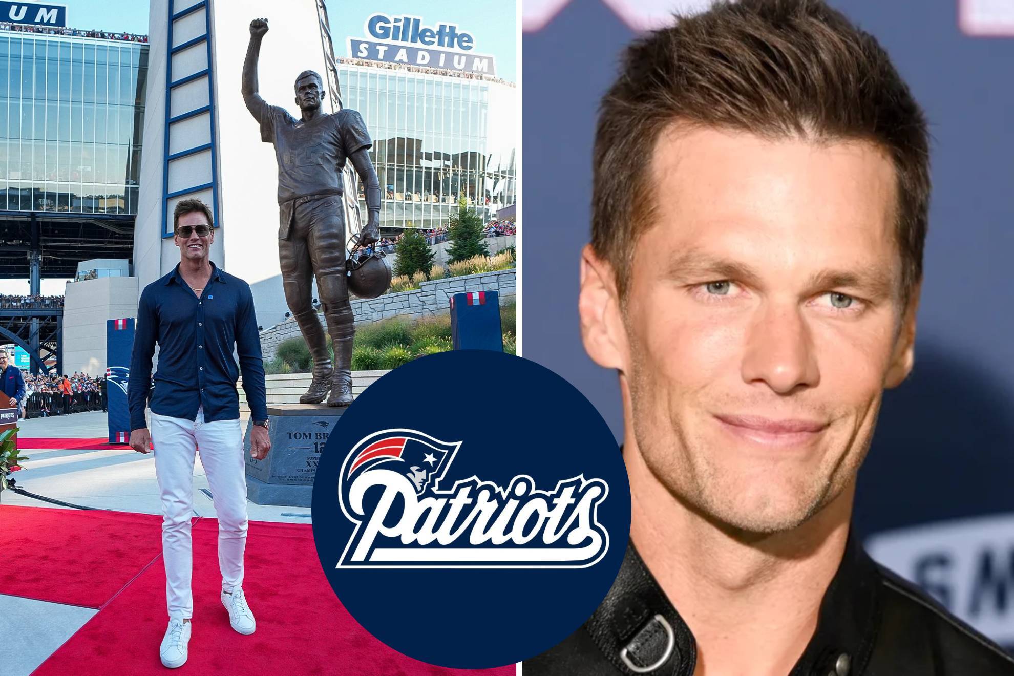 Patriots homenajea a Tom Brady con un estatua.