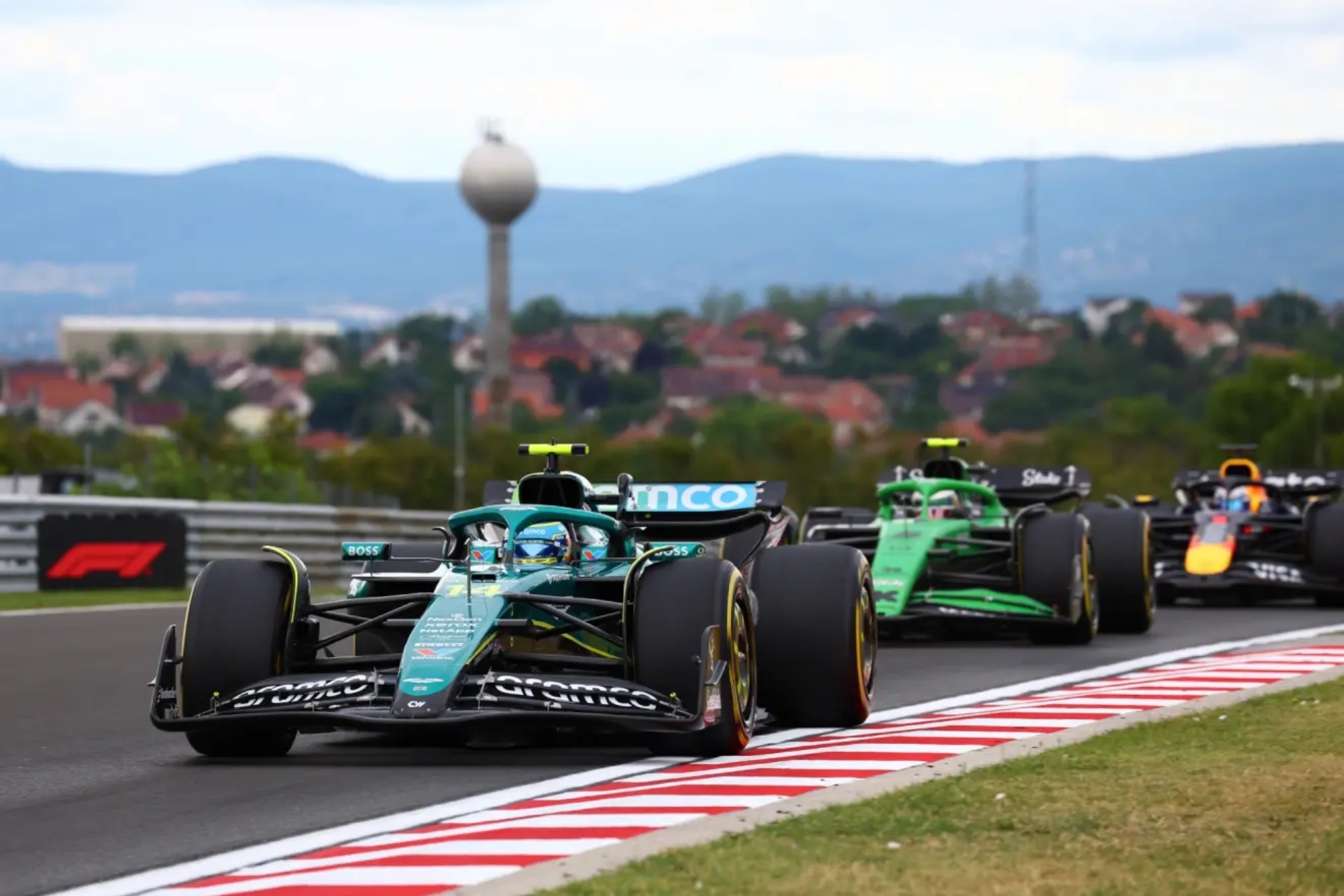 Alonso, durante el GP de Hungr�a