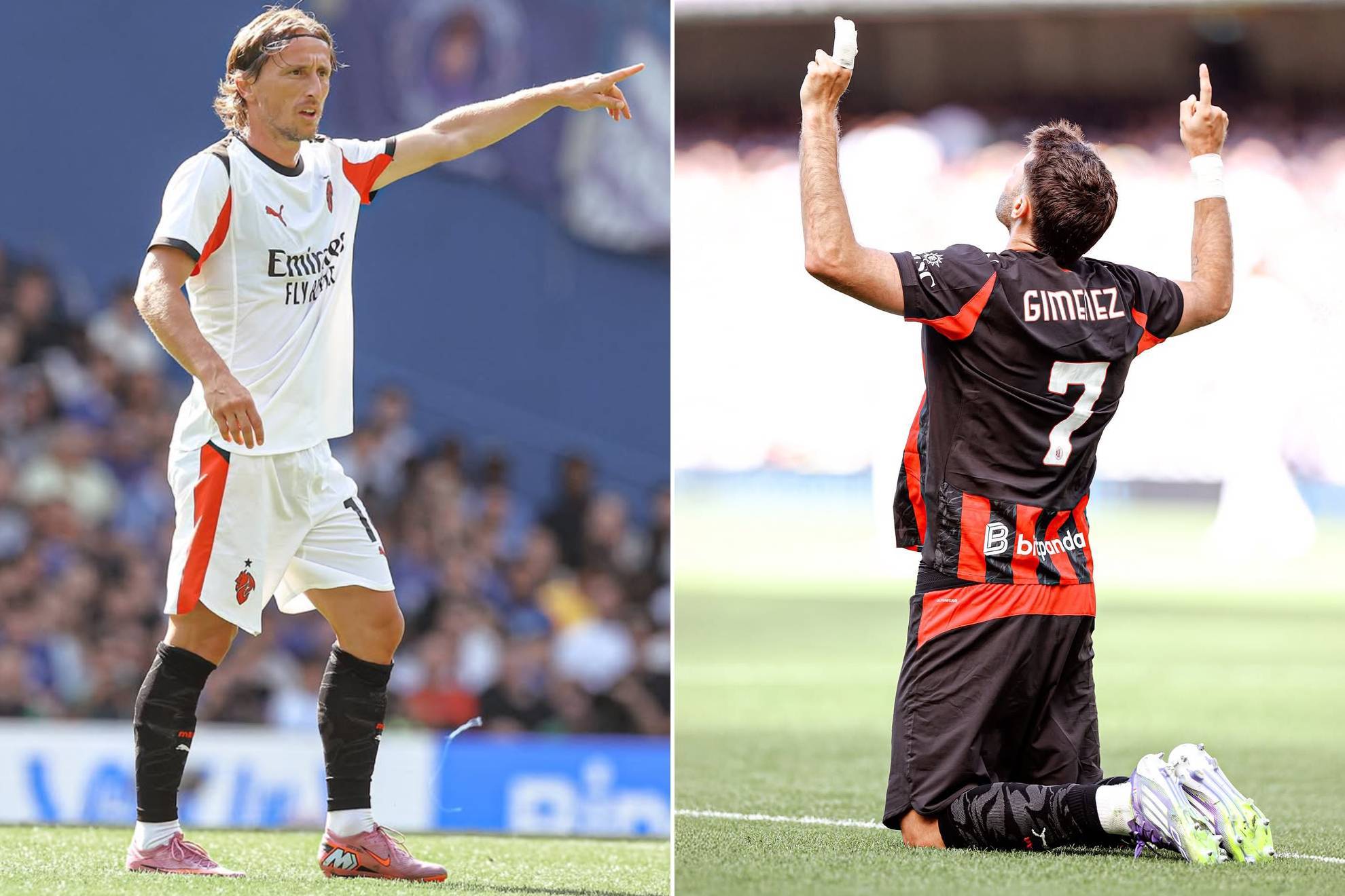 Luka Modric Santiago Gim�nez AC Milan Serie A