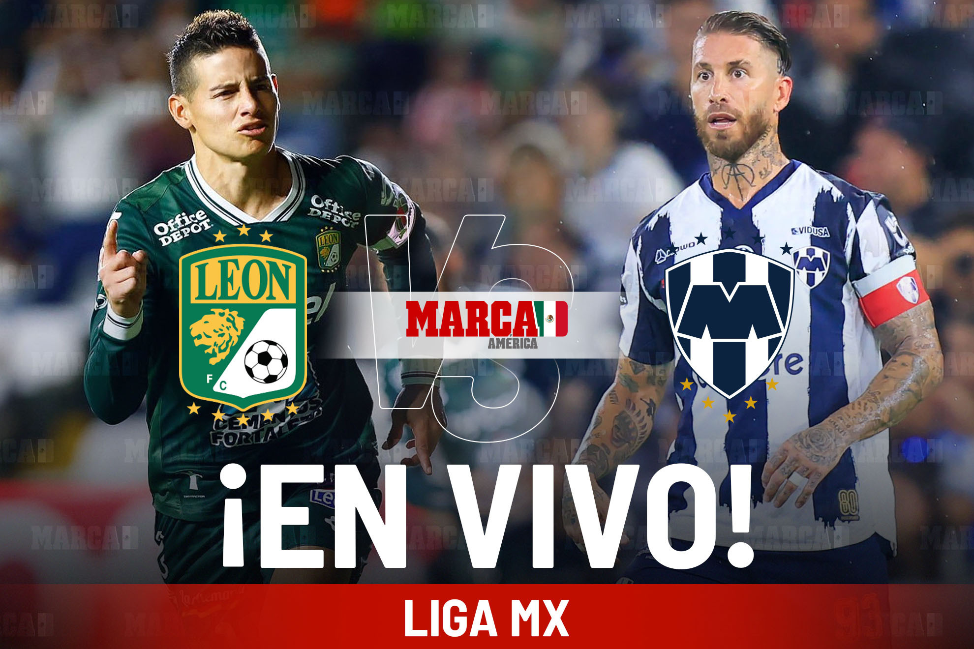 �C�mo qued� Le�n vs Monterrey? Liga MX: Sergio Ramos golea y La Fiera no funciona sin James