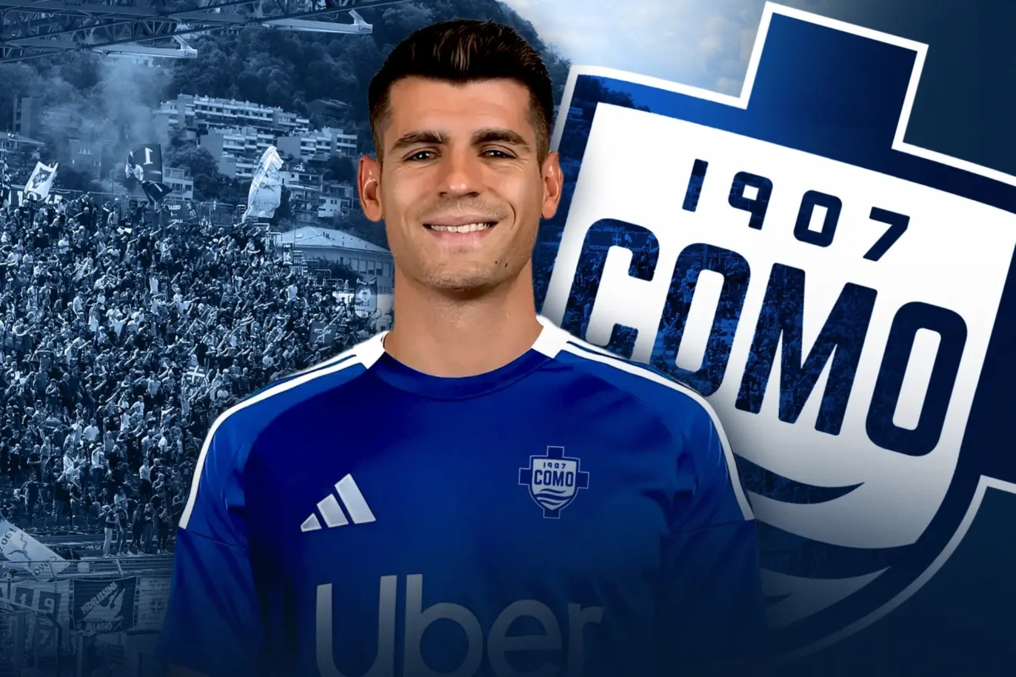 �lvaro Morata, con el Como 1907