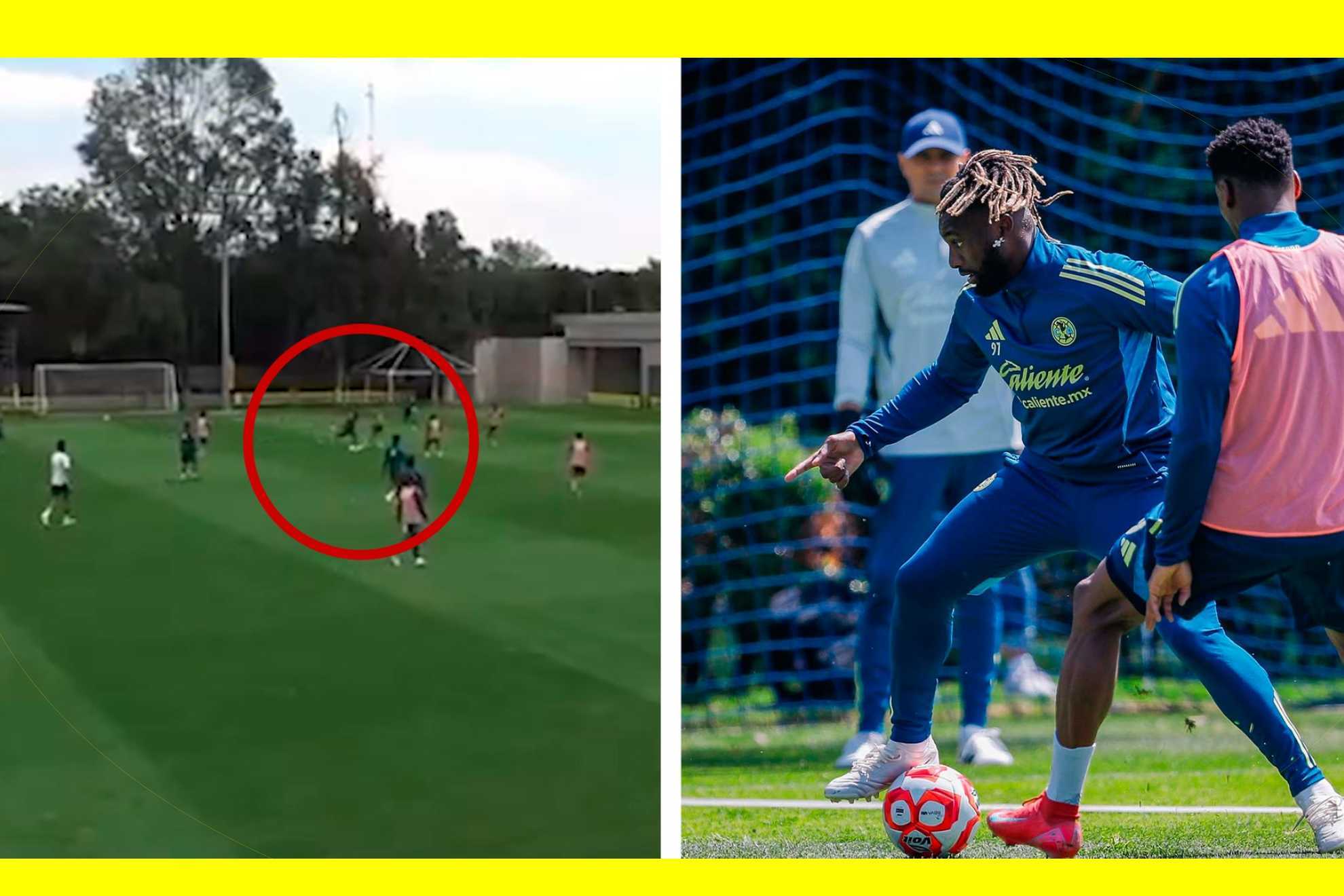 Saint Maximin empieza a brillar con Am�rica... en entrenamientos