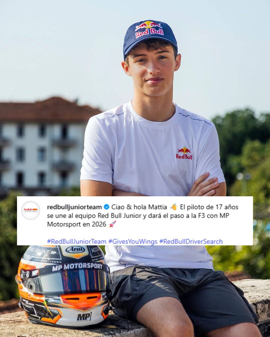 As� anunci� Red Bull el fichaje de Mattia Colnaghi