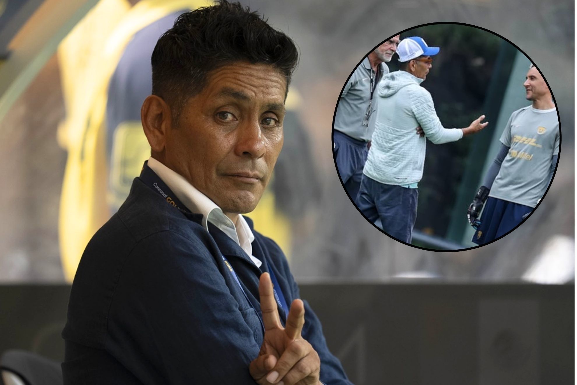 El hist�rico guardameta aprovech� su estancia en M�xico y no dud� en visitar los campos de entrenamiento en Cantera.