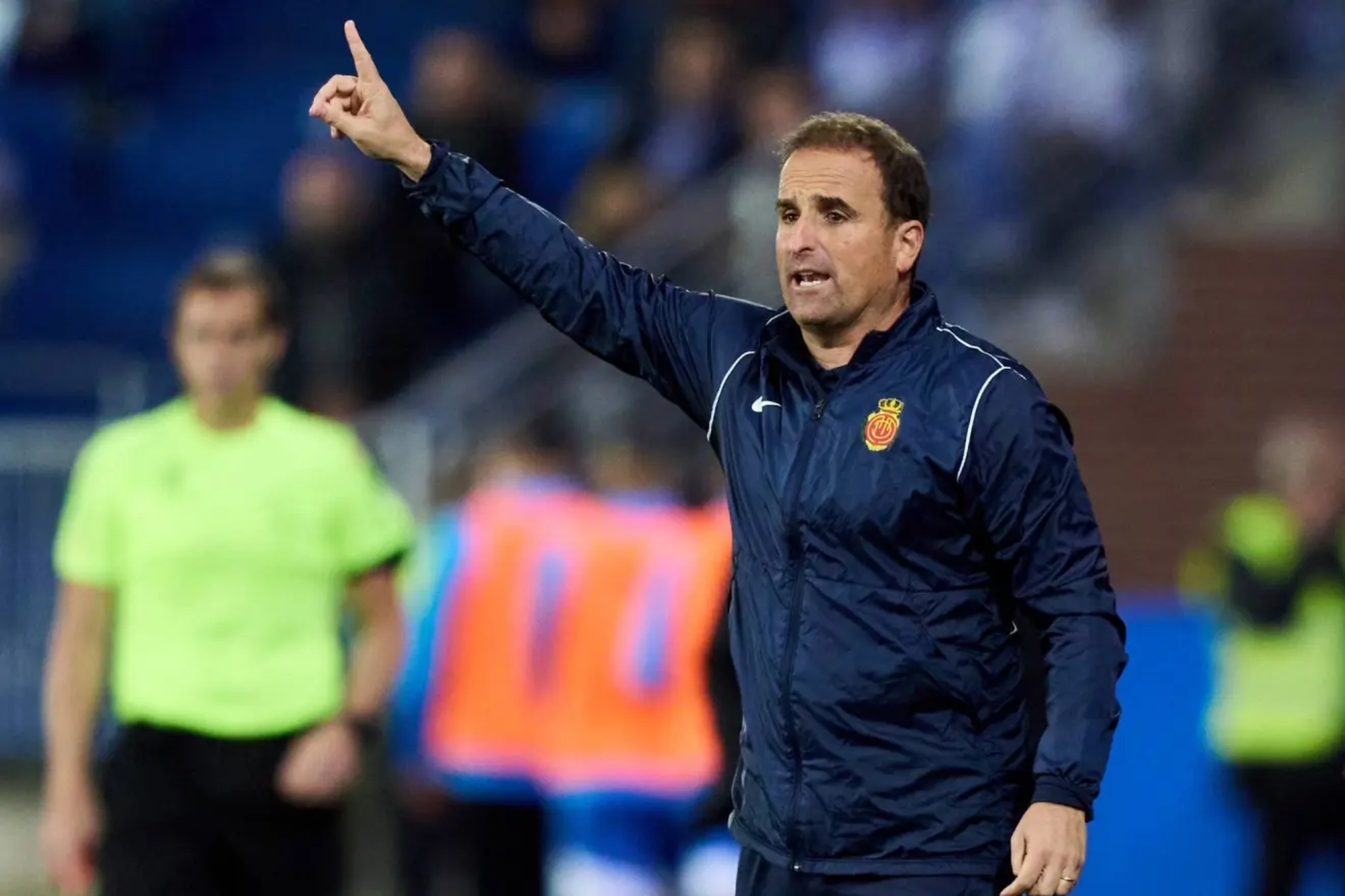 Jagoba Arrasate, t�cnico del Mallorca, durante un partido