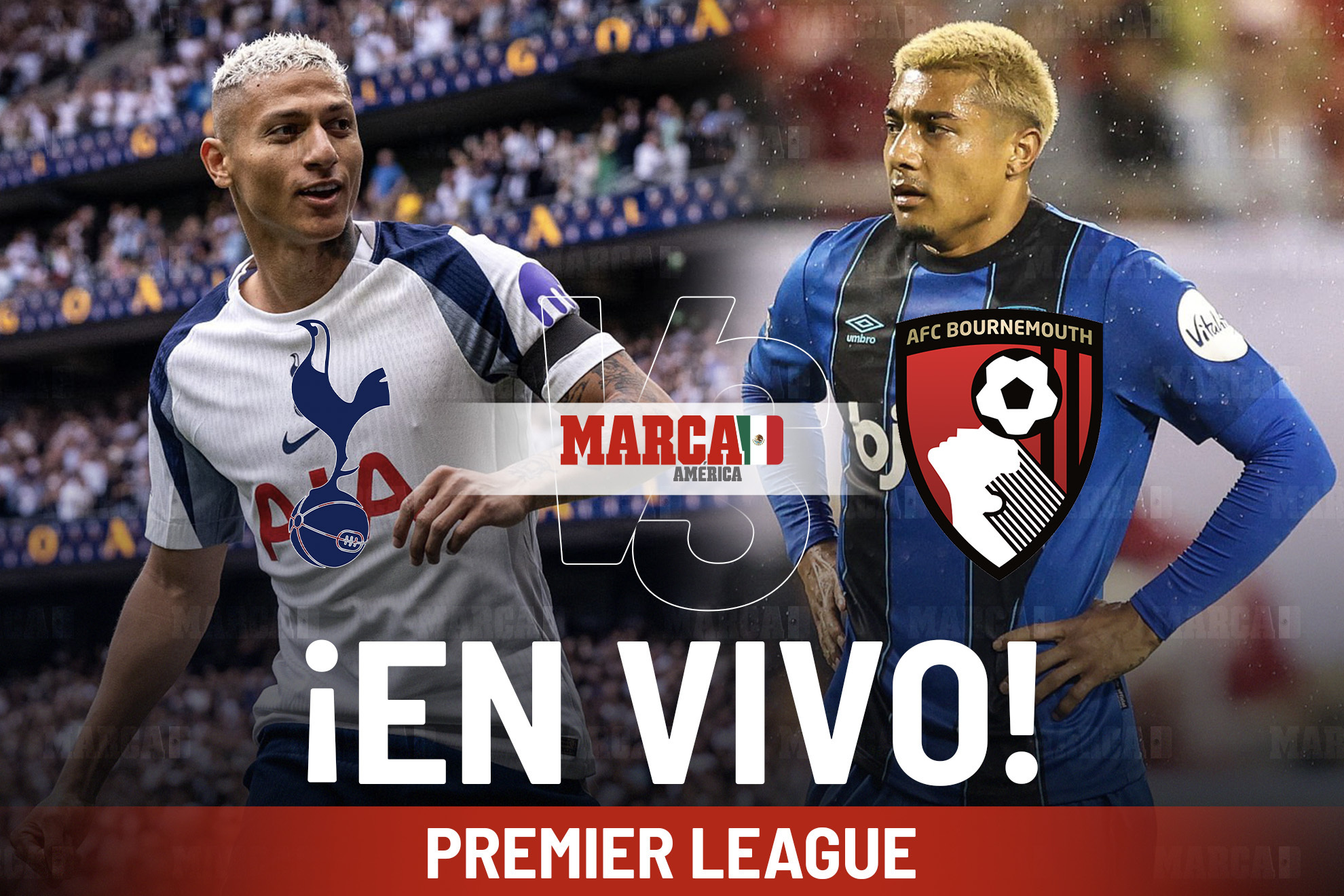 Tottenham vs Bournemouth EN VIVO hoy. Juli�n Araujo en Premier League 2025