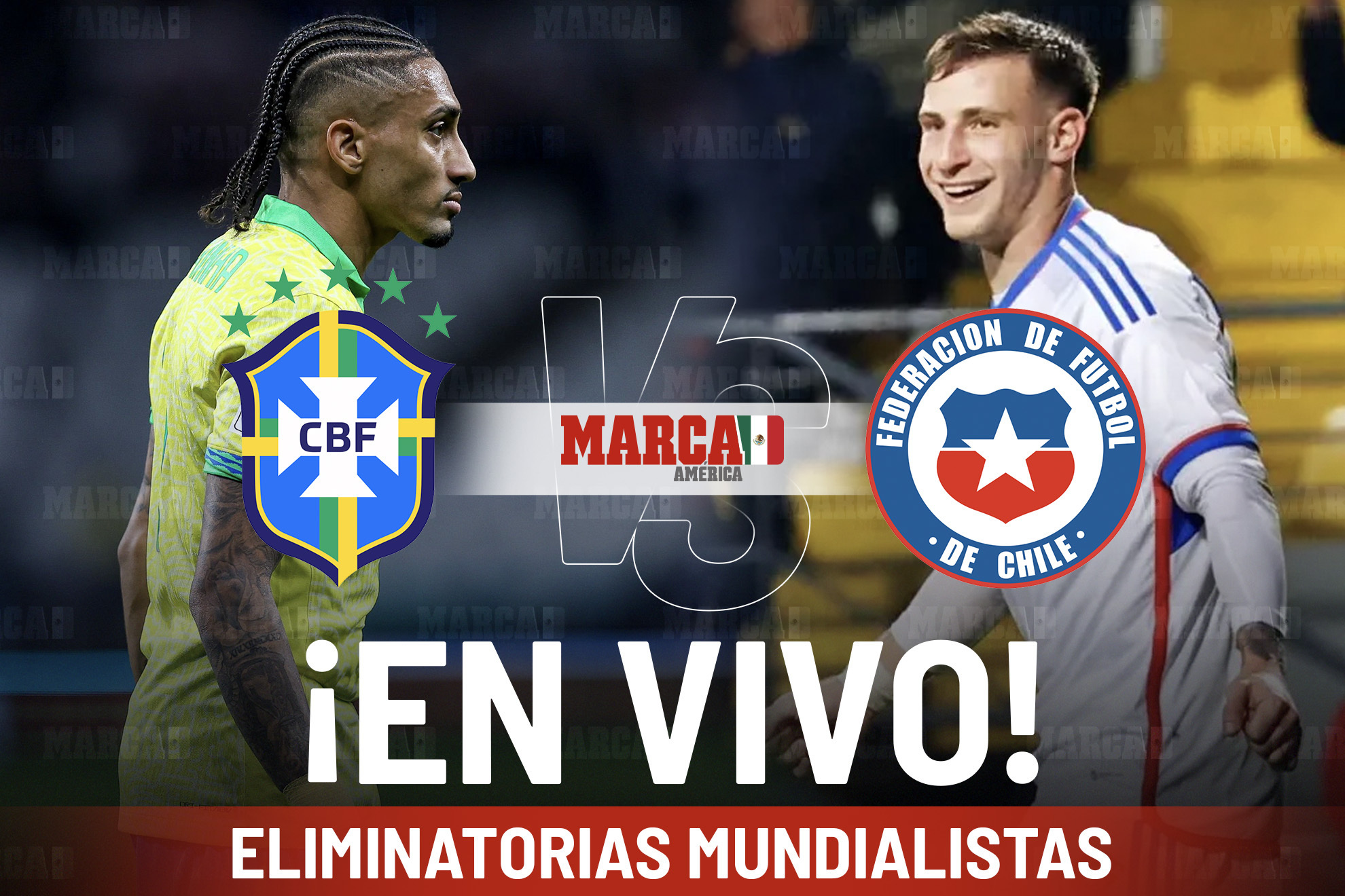 Brasil vs Chile EN VIVO Hoy. Partido de Raphinha con la Selecci�n Brasile�a en las Eliminatorias Conmebol 2025