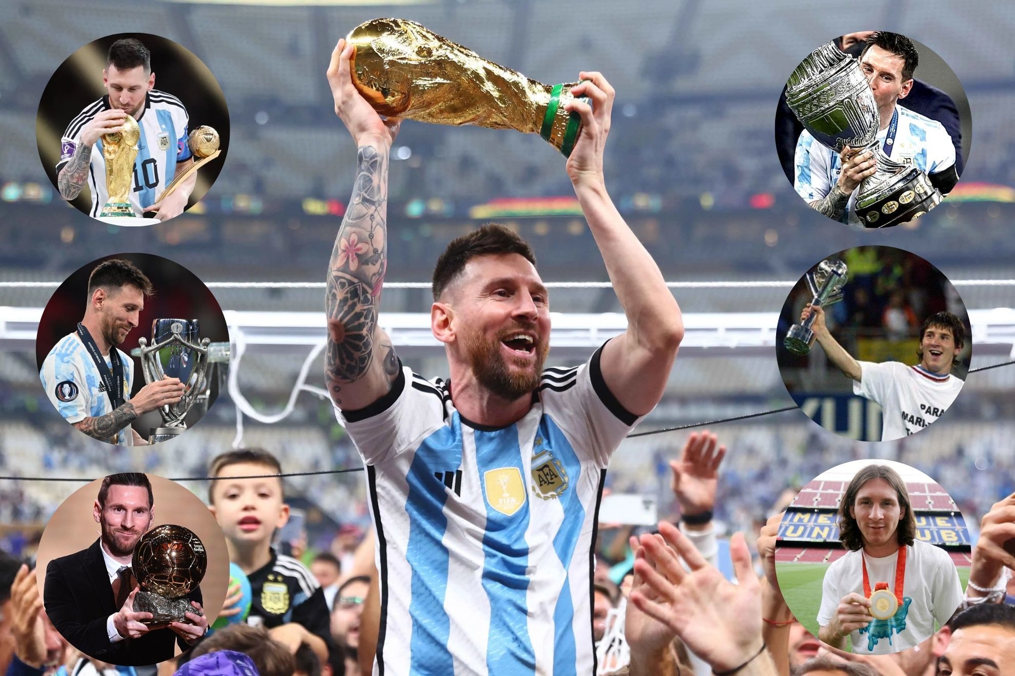 Messi cumpli� su sue�o en Argentina con la Albiceleste