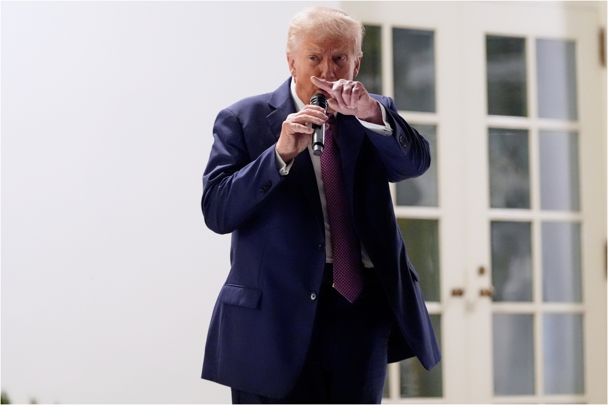 Donald Trump, durante una comparecencia ante la prensa.