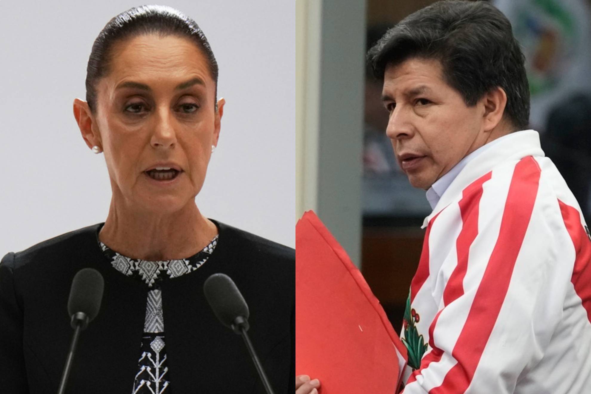 Claudia Sheinbaum y Pedro Castillo.