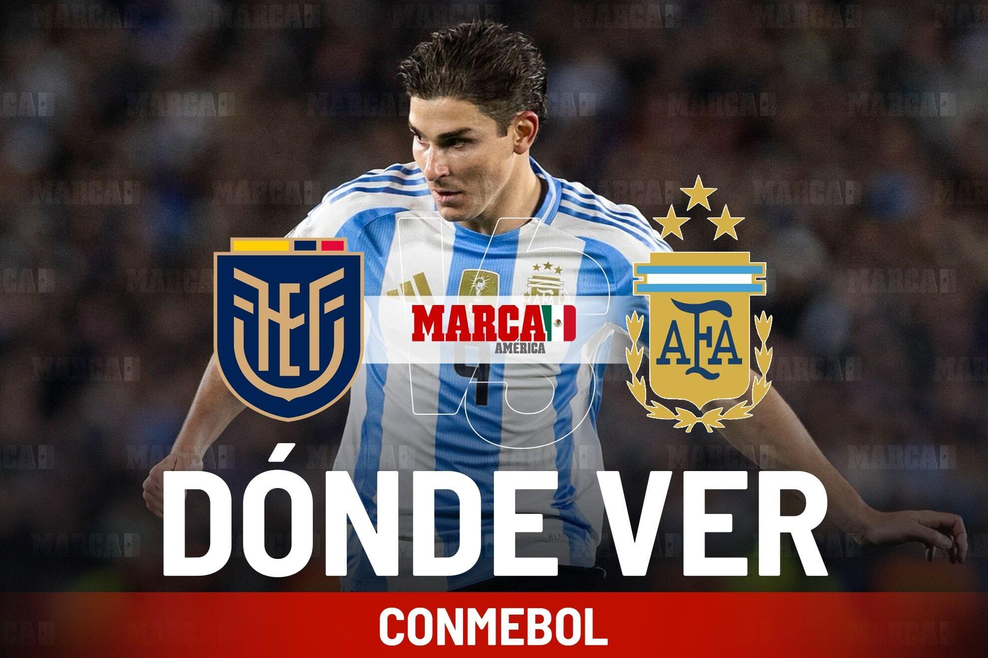 Ecuador - Argentina: d�nde ver en M�xico y a qu� hora juega Messi en Eliminatorias Conmebol 2025