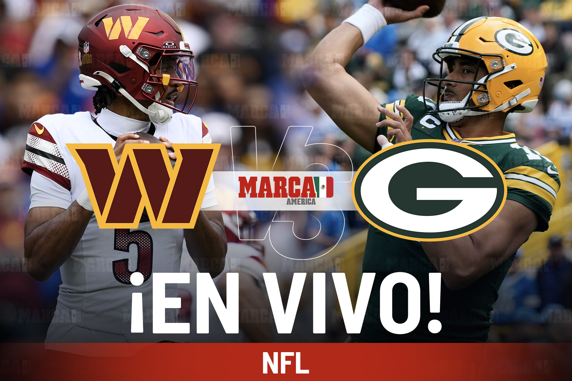 Commanders vs Packers EN VIVO Hoy. Partido de la Semana 2 de la NFL 2025