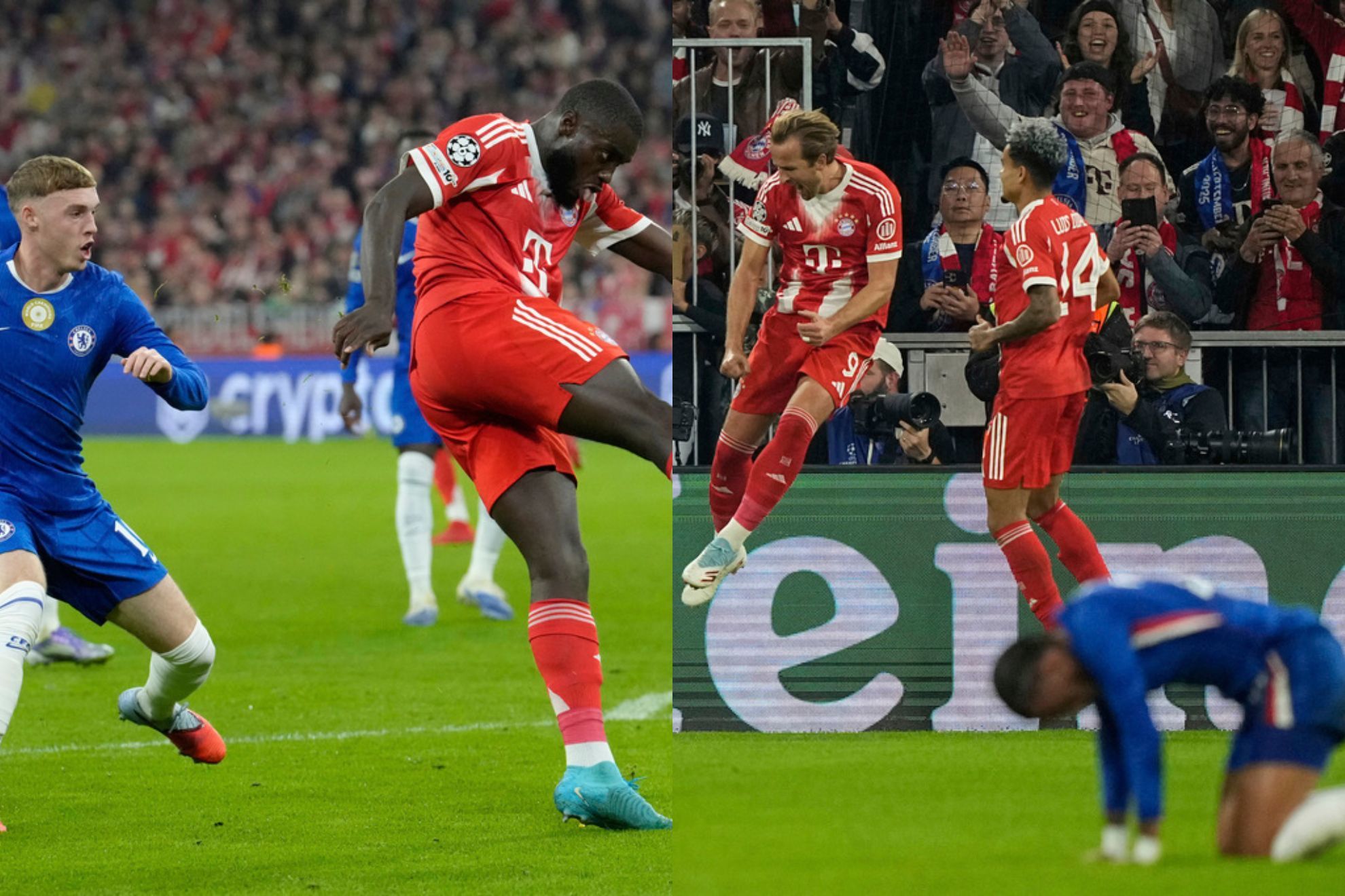 Goles y resumen Bayern M�nich vs Chelsea: Palmer brilla con su equipo pero no puede ante Kane en su debut en la Champions League