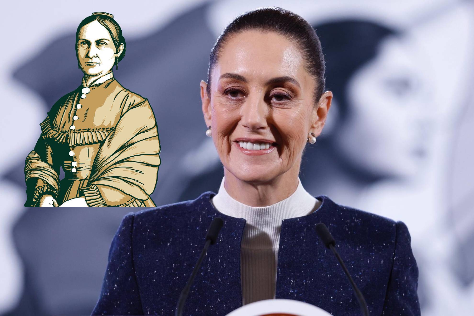 Sheinbaum explica por qu� cambia apellido de Josefa Ortiz de Dom�nguez por T�llez Gir�n en Grito de Independencia