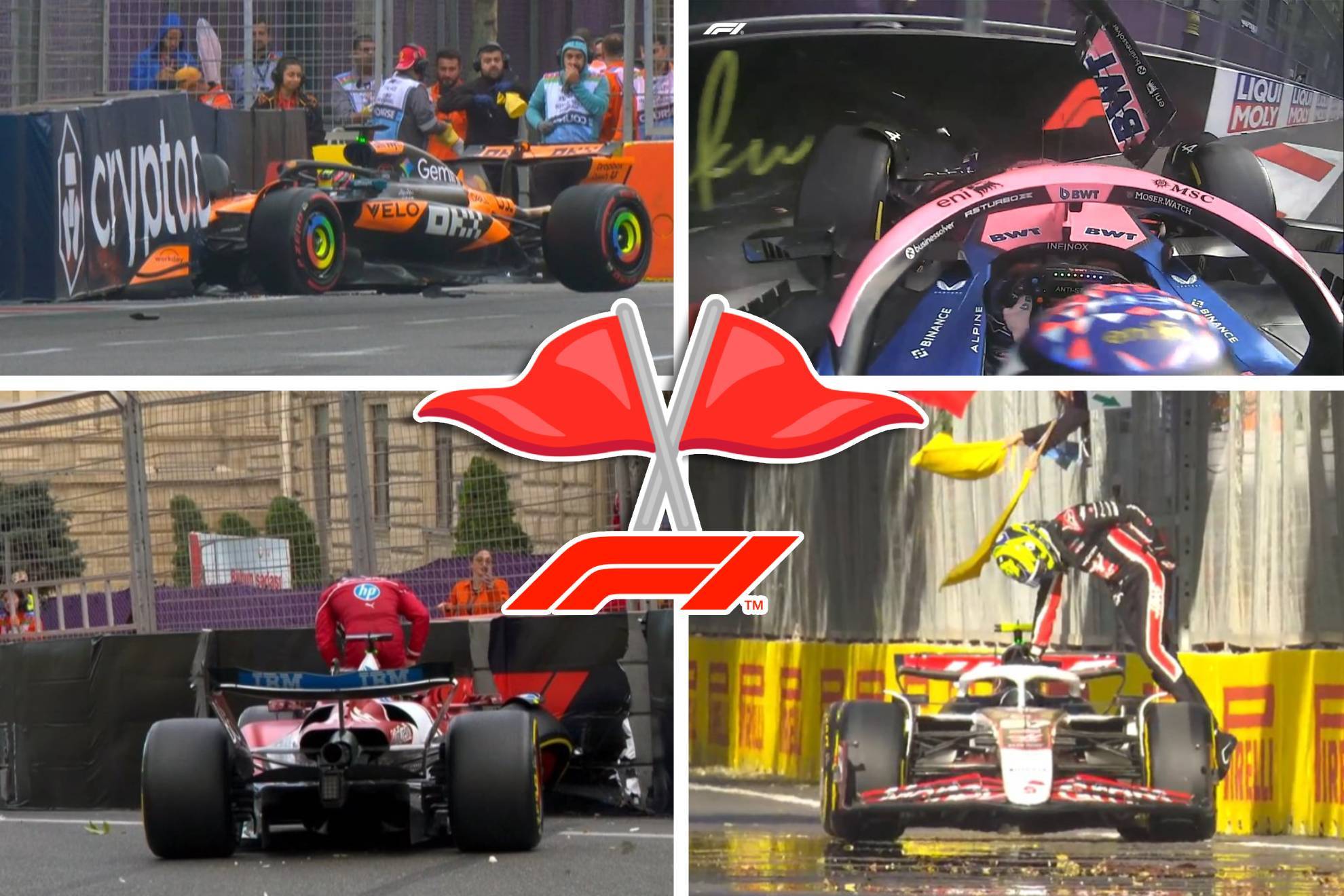 La qualy en Bak� rebas� las 5 banderas rojas que hubo el a�o pasado en Sao Paulo