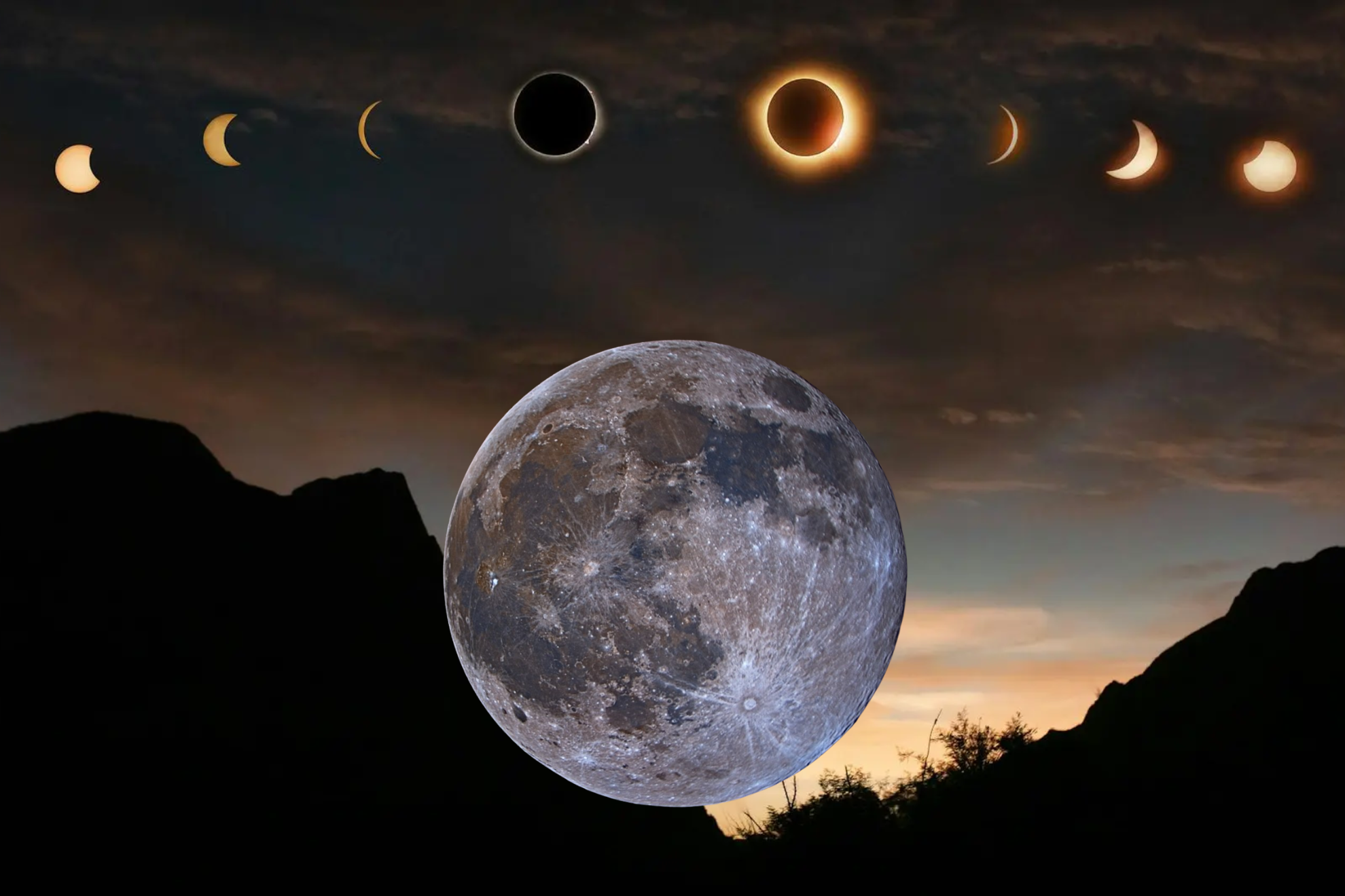 �Qu� pasa cu�ndo la Luna Nueva ocurre al mismo tiempo qu� un eclipse solar?