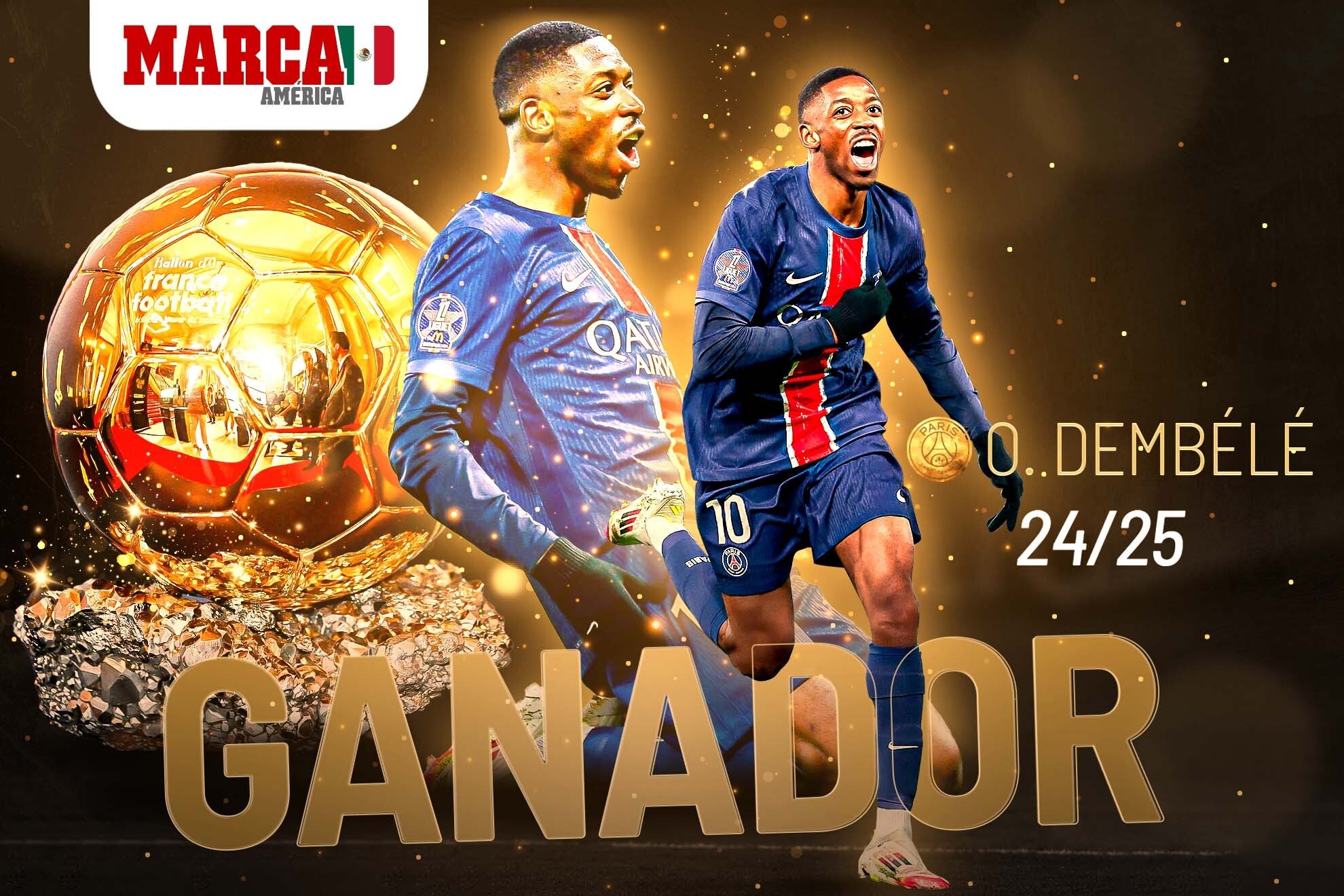 Ganadores Bal�n de Oro 2025: PSG pone a Ousmane Dembel� como el mejor del mundo