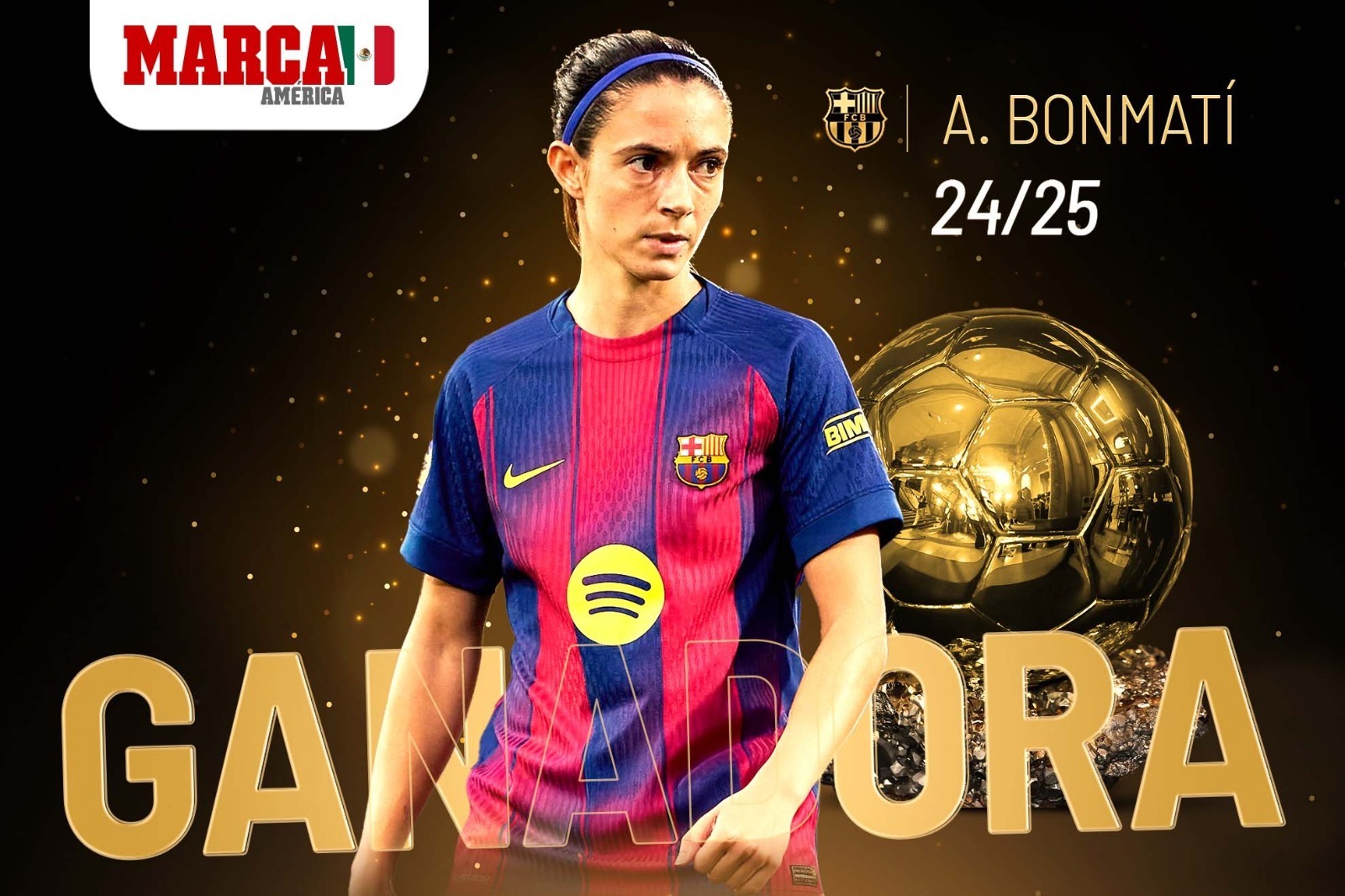 Ganadoras Bal�n de Oro 2025: Aitana Bonmat� vuelve a ser la mejor, pero Arsenal desbanca al Barcelona Femenil