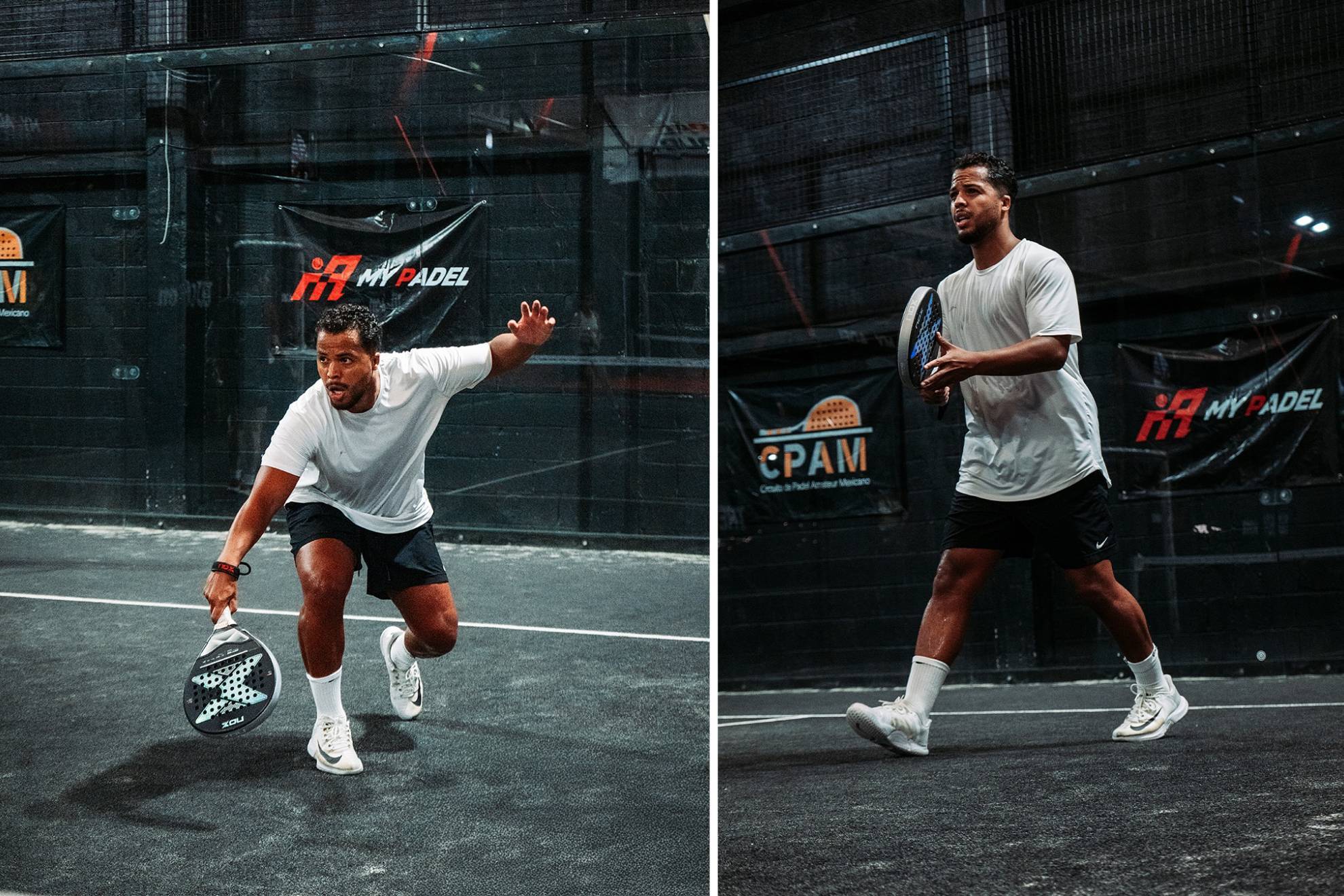 Giovani dos Santos disfrutando del padel