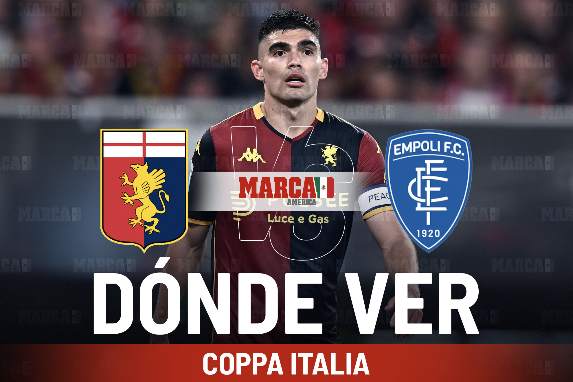 Genoa vs Empoli: D�nde ver al equipo de Johan V�squez y a qu� hora es el juego de la Copa Italia