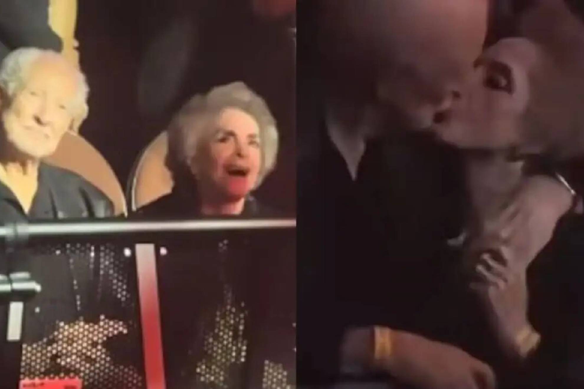 Hija de Alejandro Fern�ndez reacciona a beso de su abuela, Cuquita, con su hermano