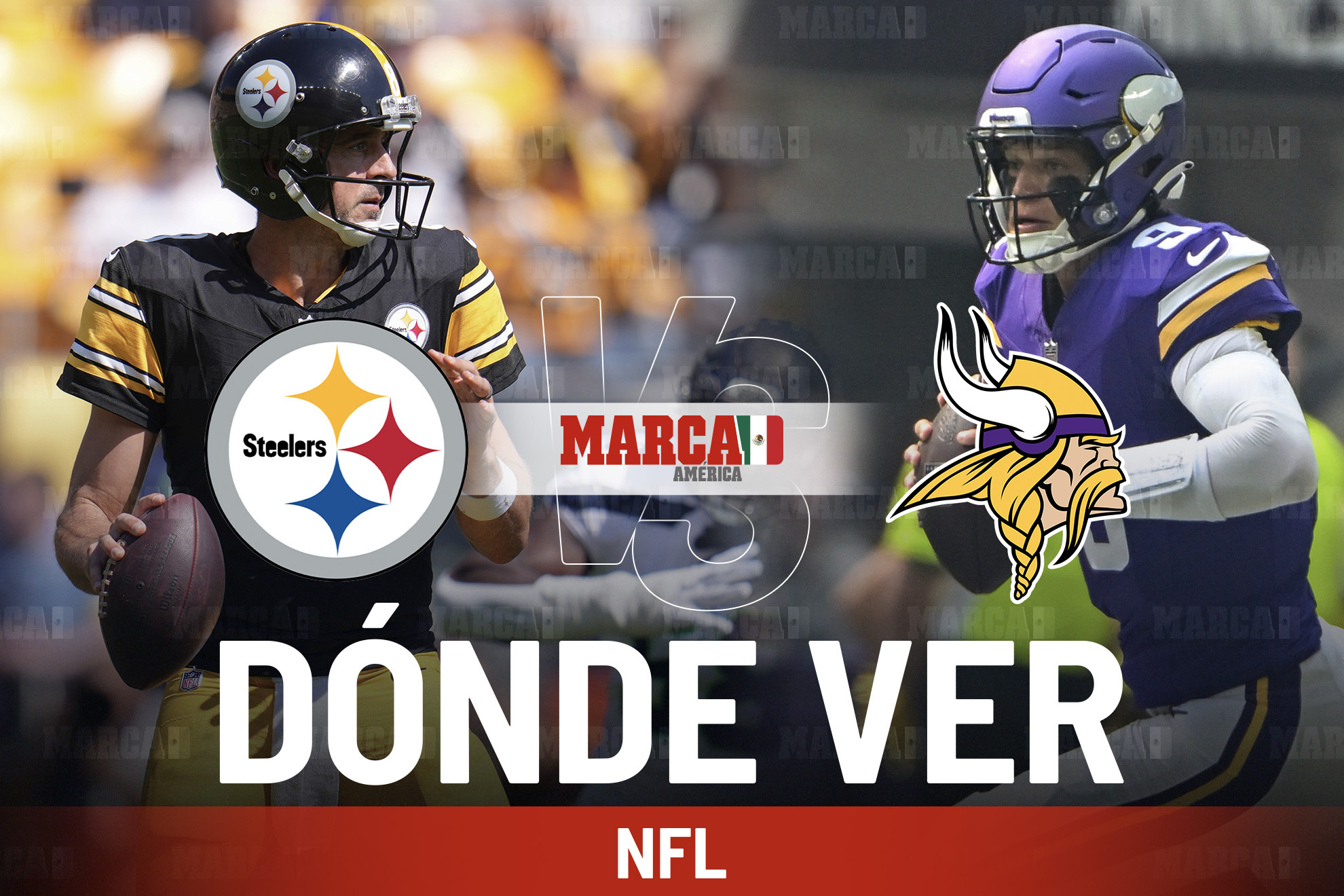 Steelers vs Vikings: D�nde ver el partido de Aaron Rodgers y a qu� hora empieza el juego de la NFL