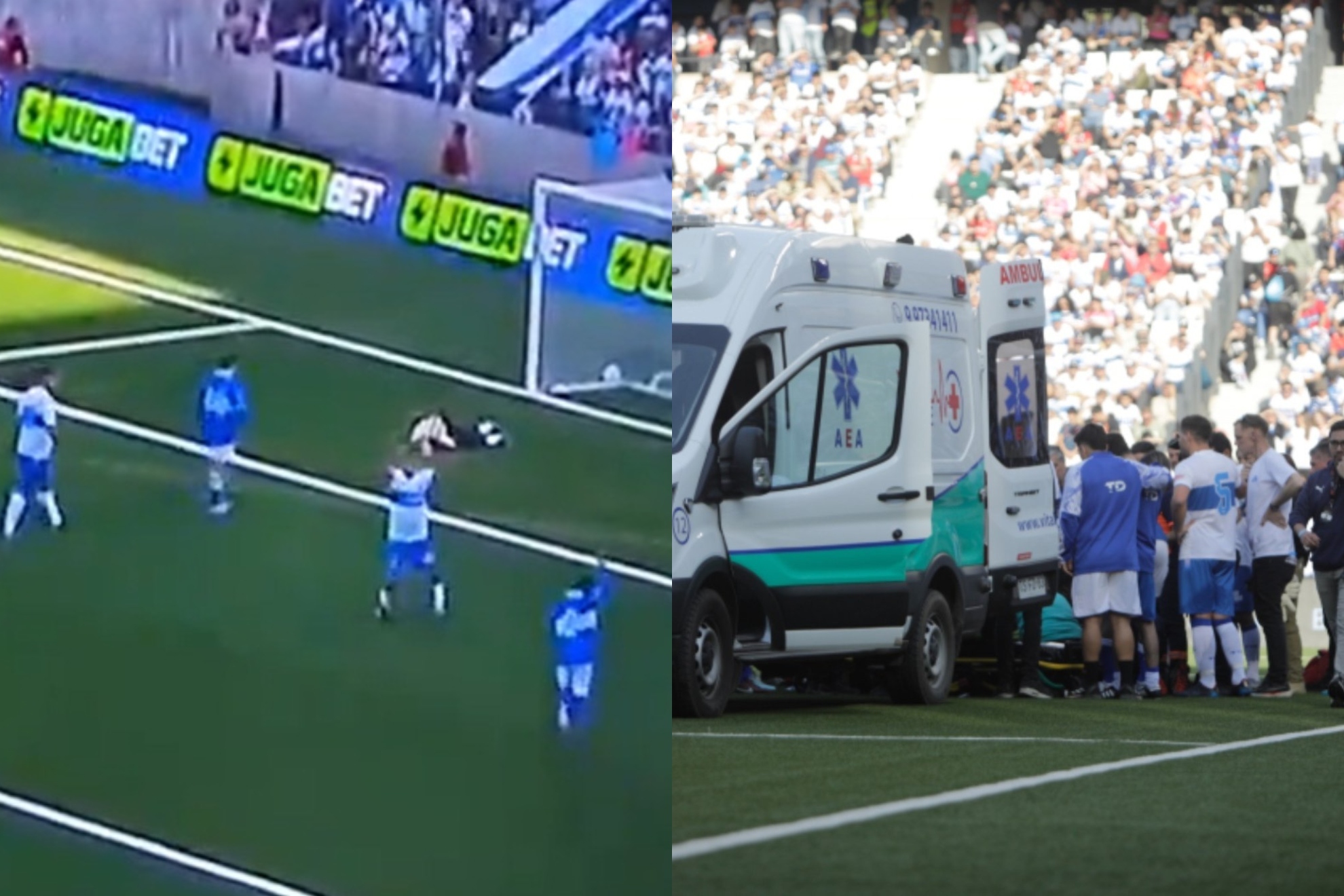 Pato Toledo, hist�rico portero de la Universidad Cat�lica de Chile, sufre infarto en pleno partido de leyendas