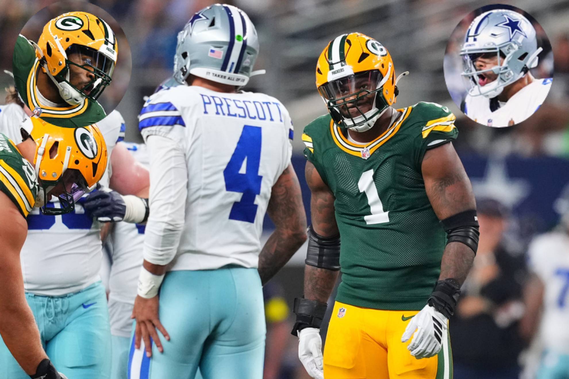 Micah Parsons y Dak Prescott.