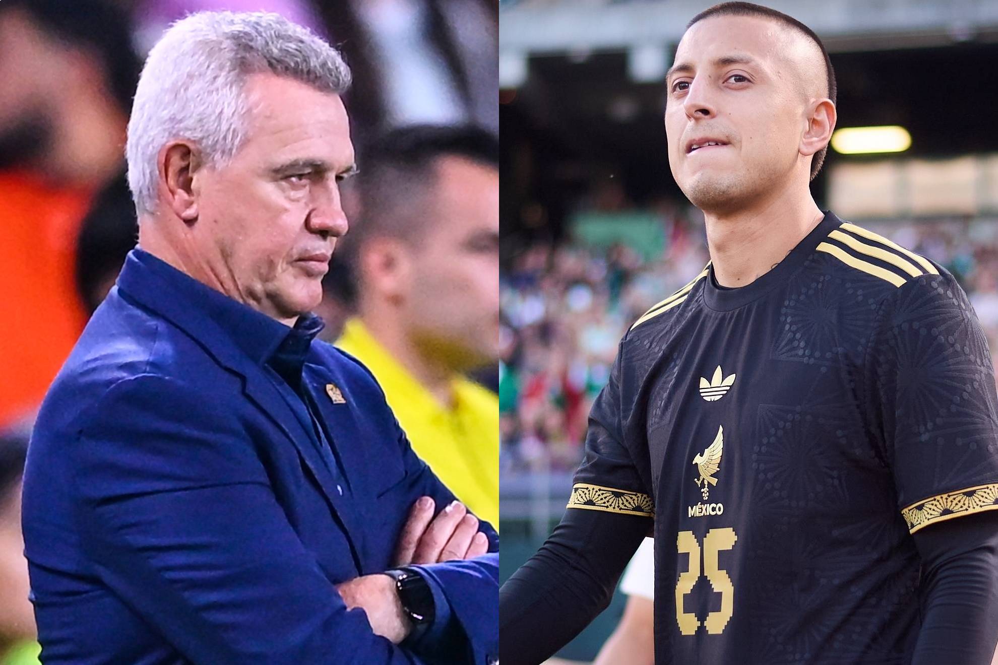 Javier Aguirre y Roberto Alvarado.