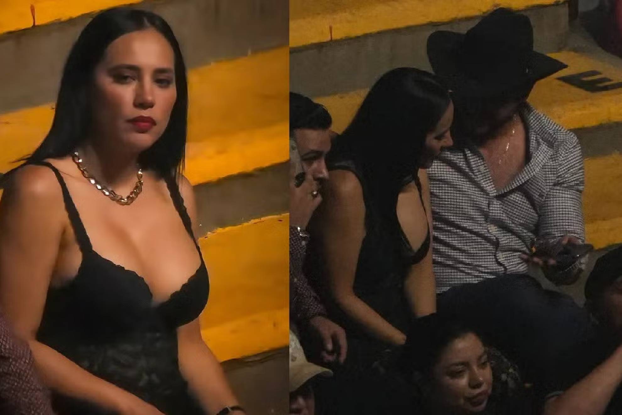 Captan a Sandra Cuevas con otro gal�n en Feria de San Francisco de Pachuca