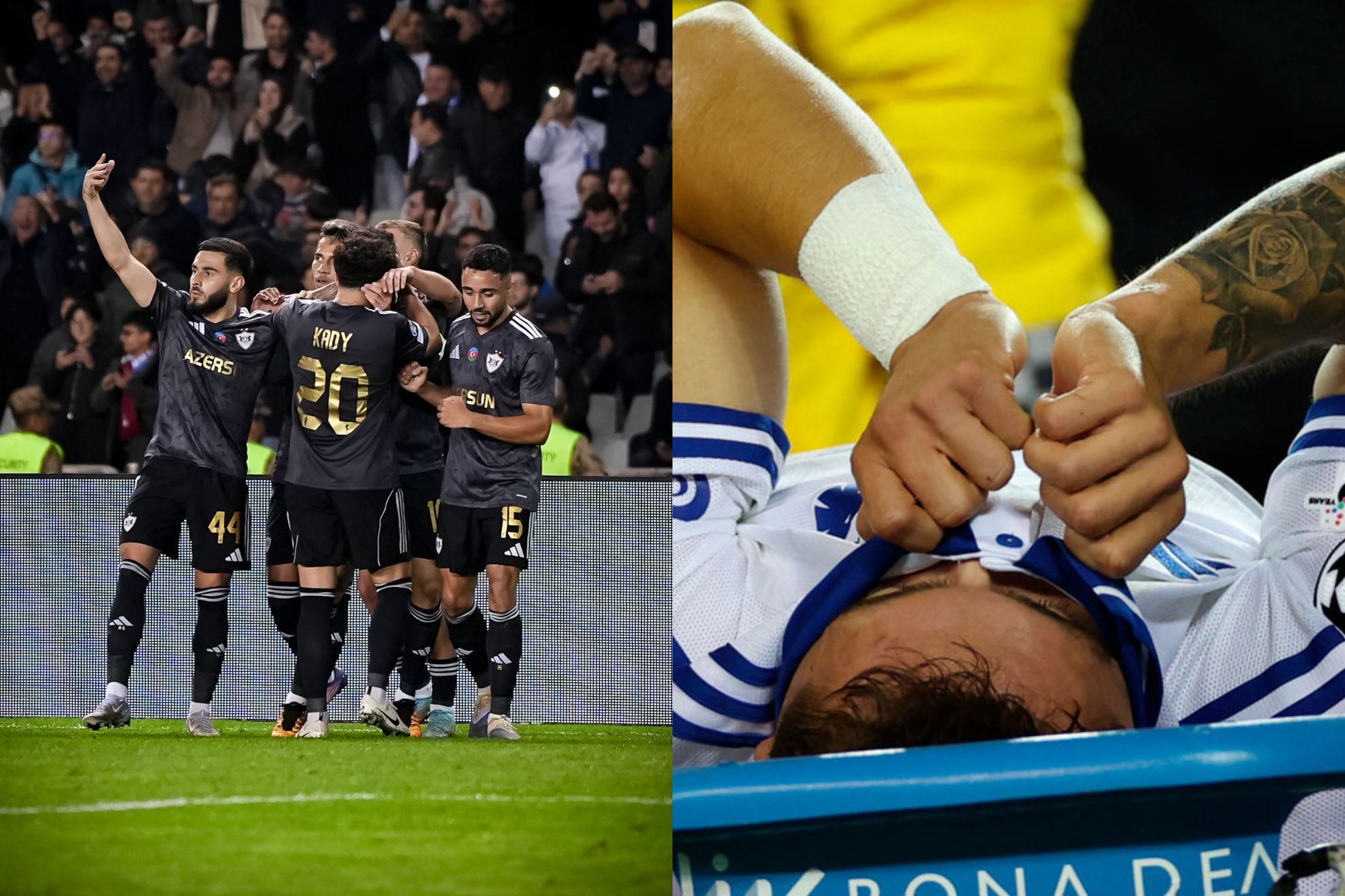 Goles y Resumen Qarabag vs Copenhague: Pesadilla para Rodrigo Huescas se lesiona y su equipo se hunde en Champions League