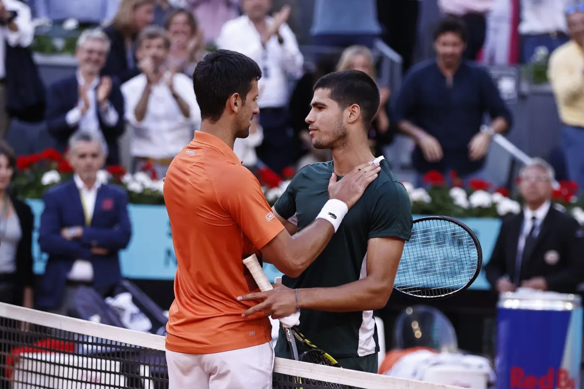 Djokovic y Carlos Alcaraz, en una imagen de archivo