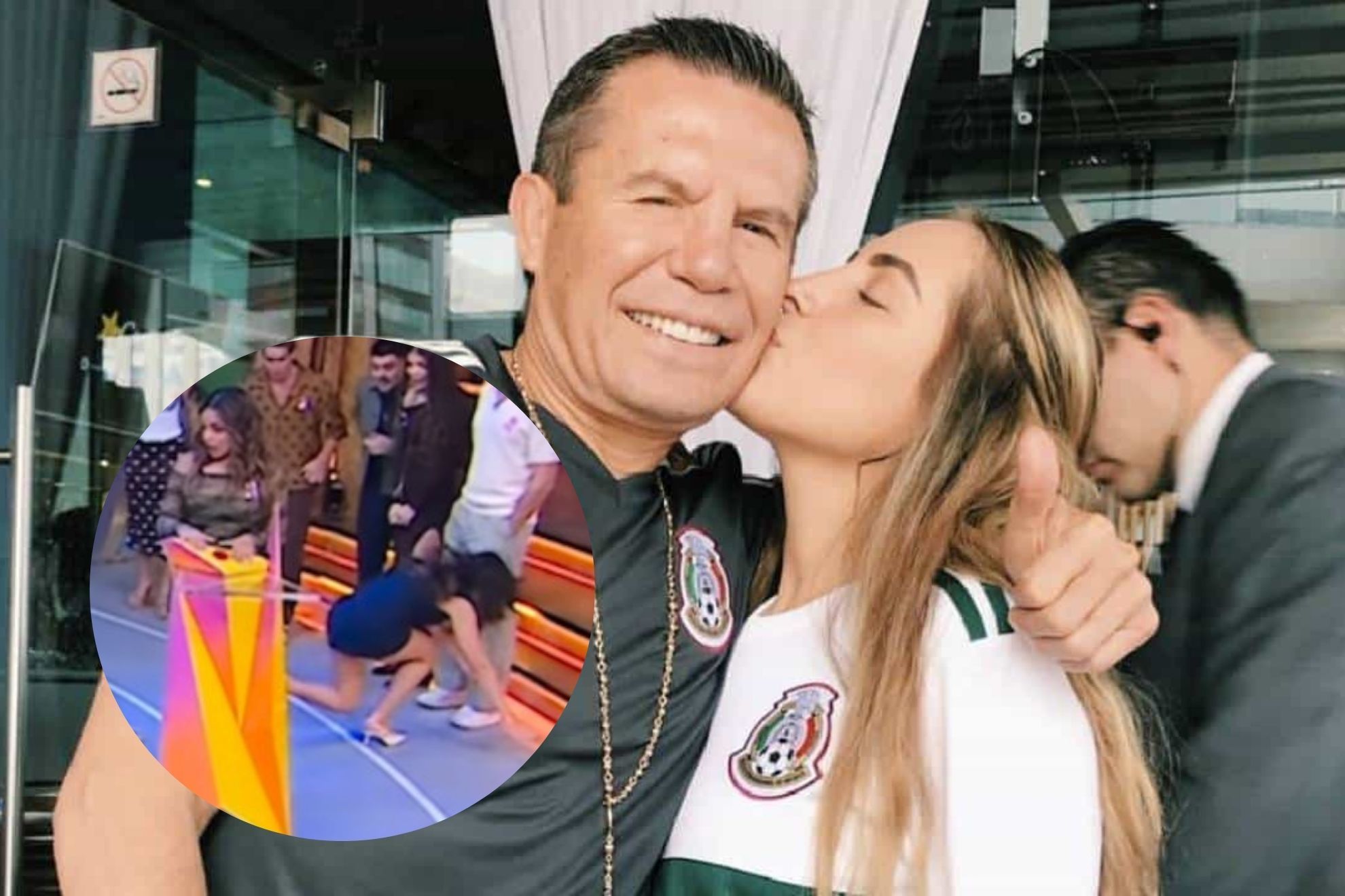 Hija de Julio C�sar Ch�vez sufre aparatosa ca�da en Venga la Alegr�a