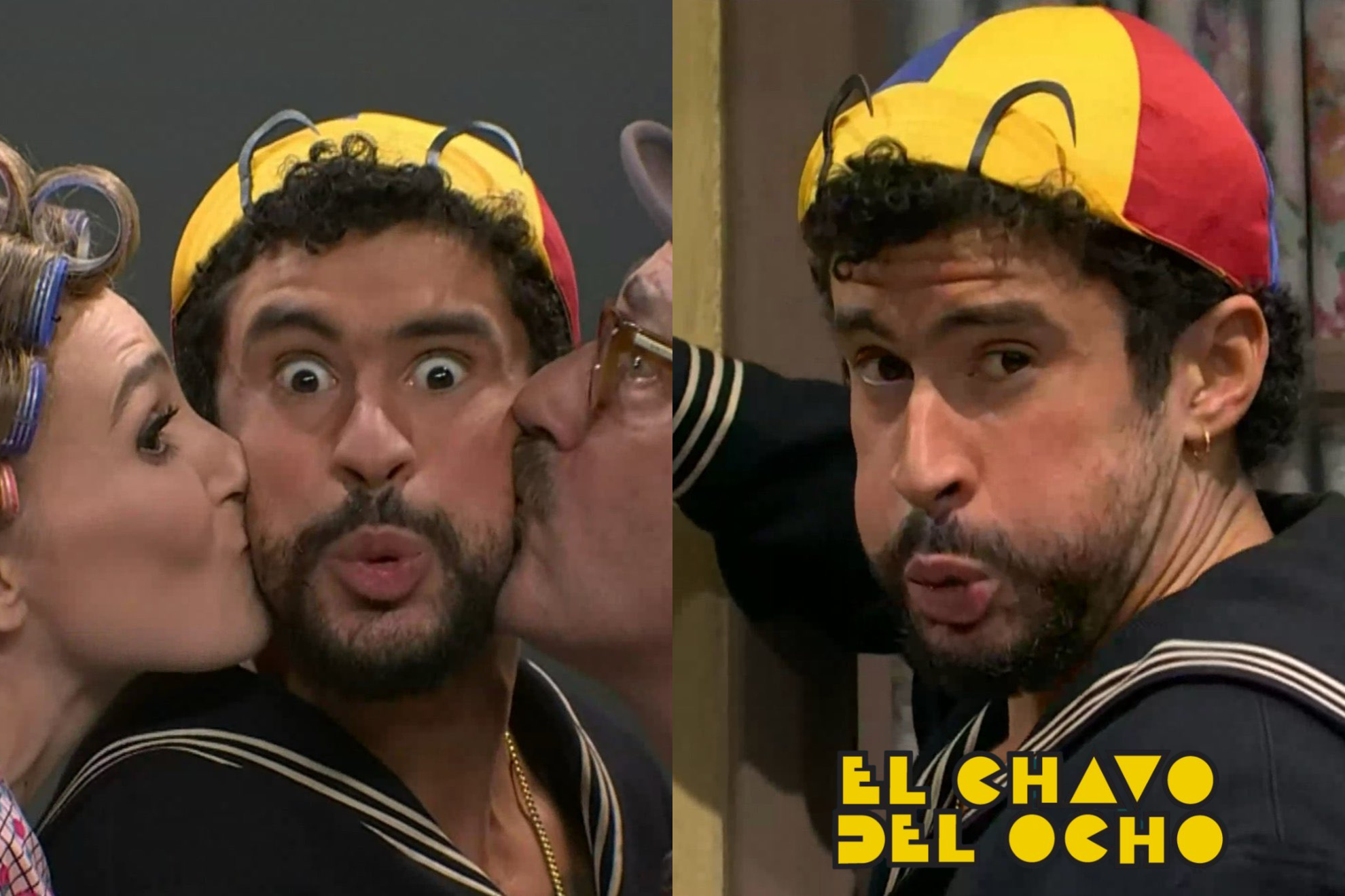 Bad Bunny imita a Quico en sketch del Chavo del 8 en Saturday Night Live