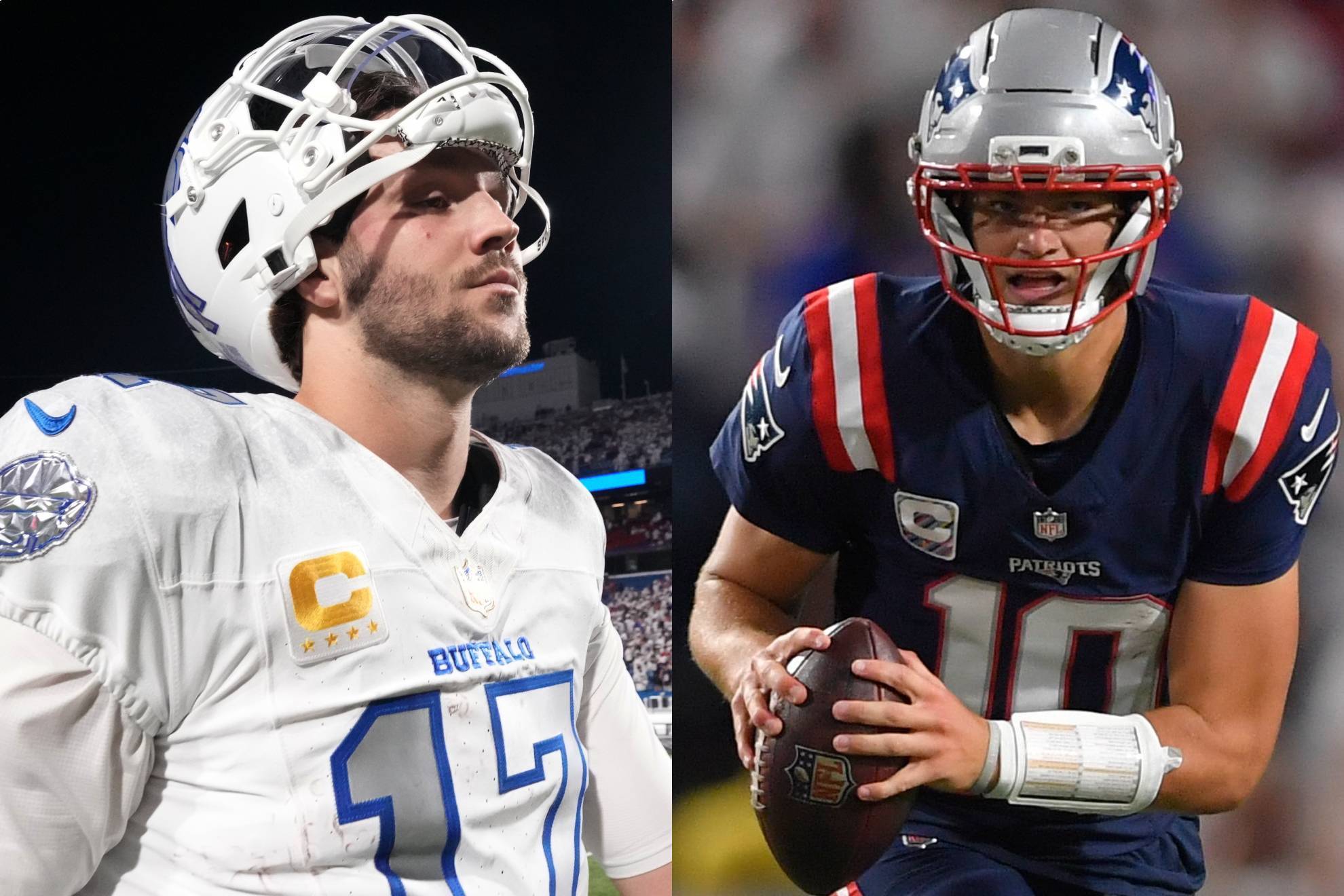 Josh Allen y Drake Maye.