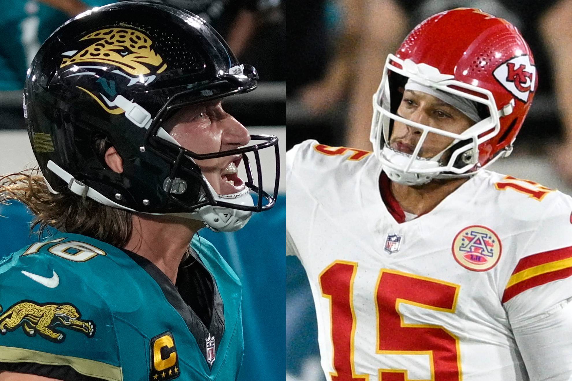 Trevor Lawrence y Patrick Mahomes.