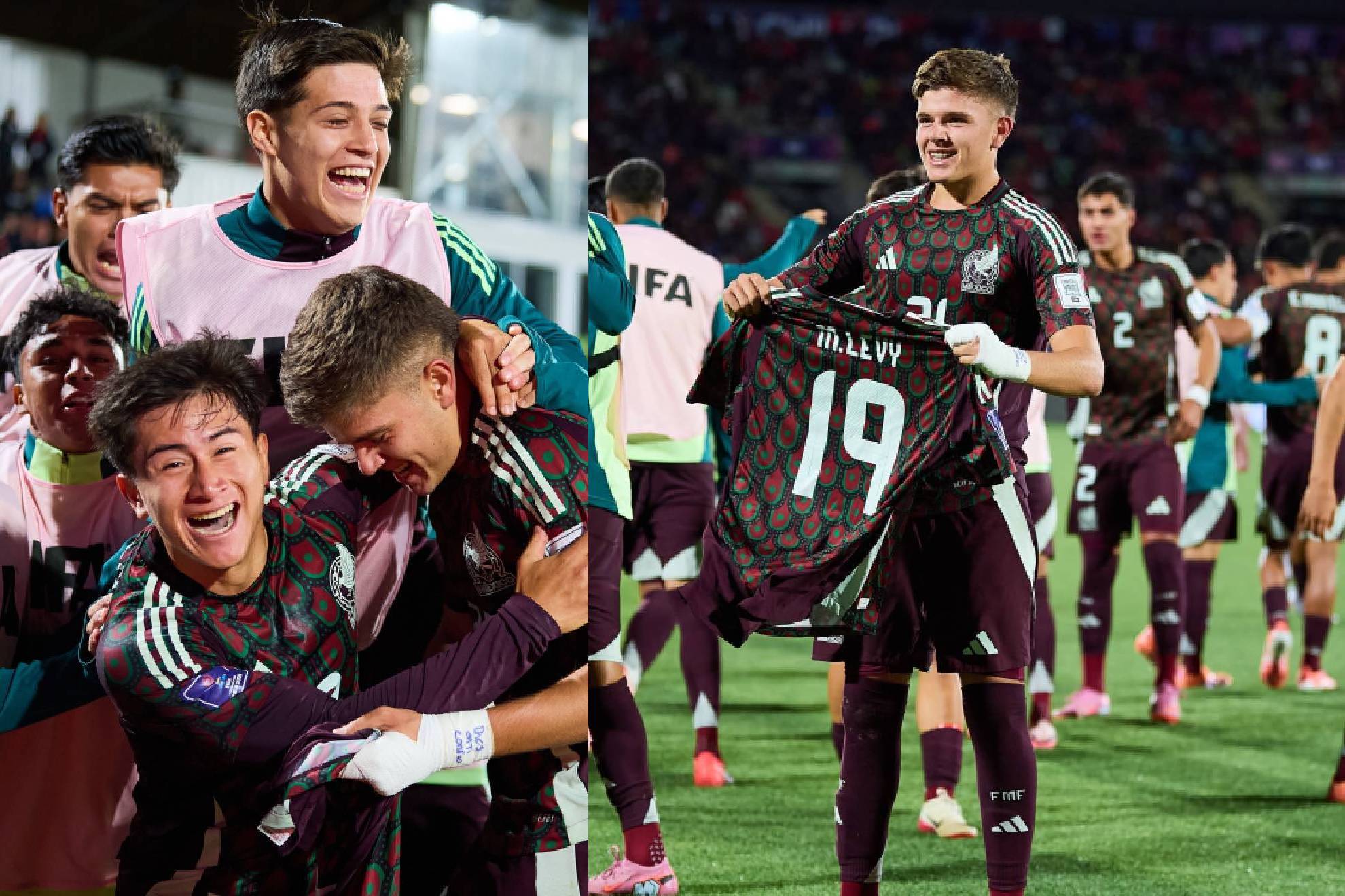 Tahiel Jim�nez dedica gol en el M�xico vs Chile a Mateo Levy en Mundial Sub-20.