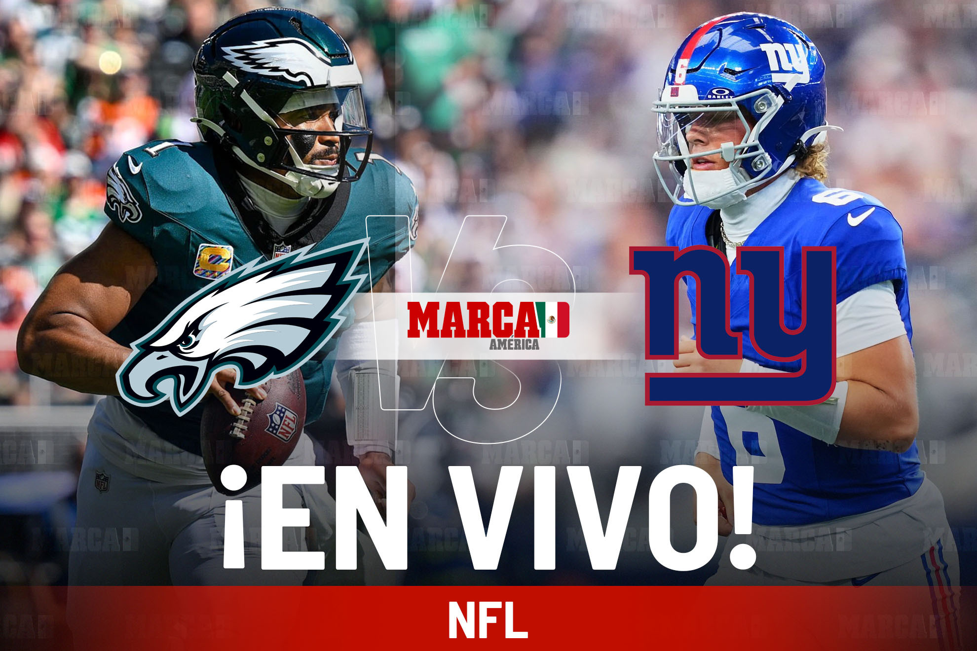 Eagles vs Giants EN VIVO Online.  Thursday Night Football de la Semana 6 NFL 2025