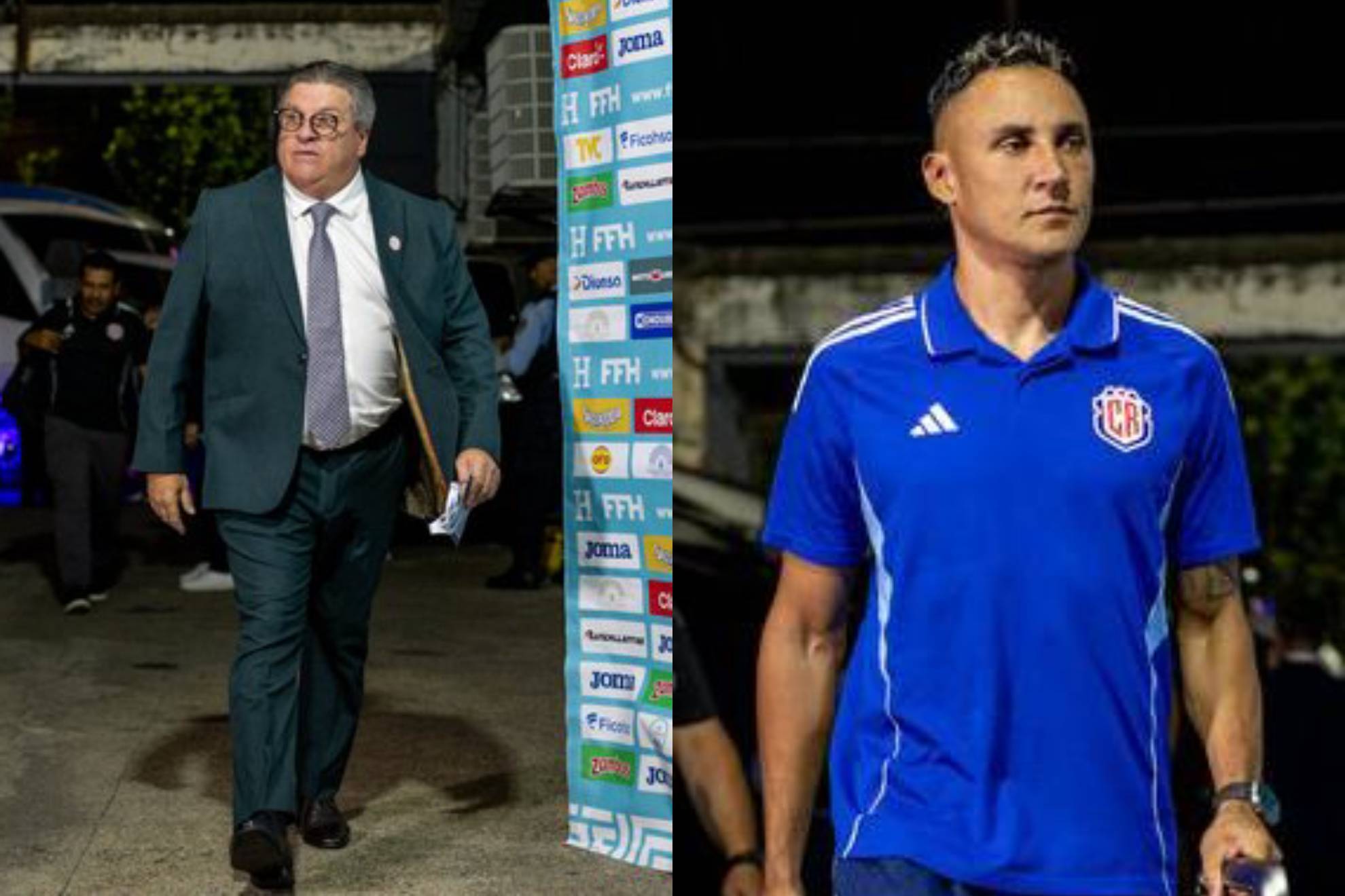 Miguel Herrera y Keylor Navas.