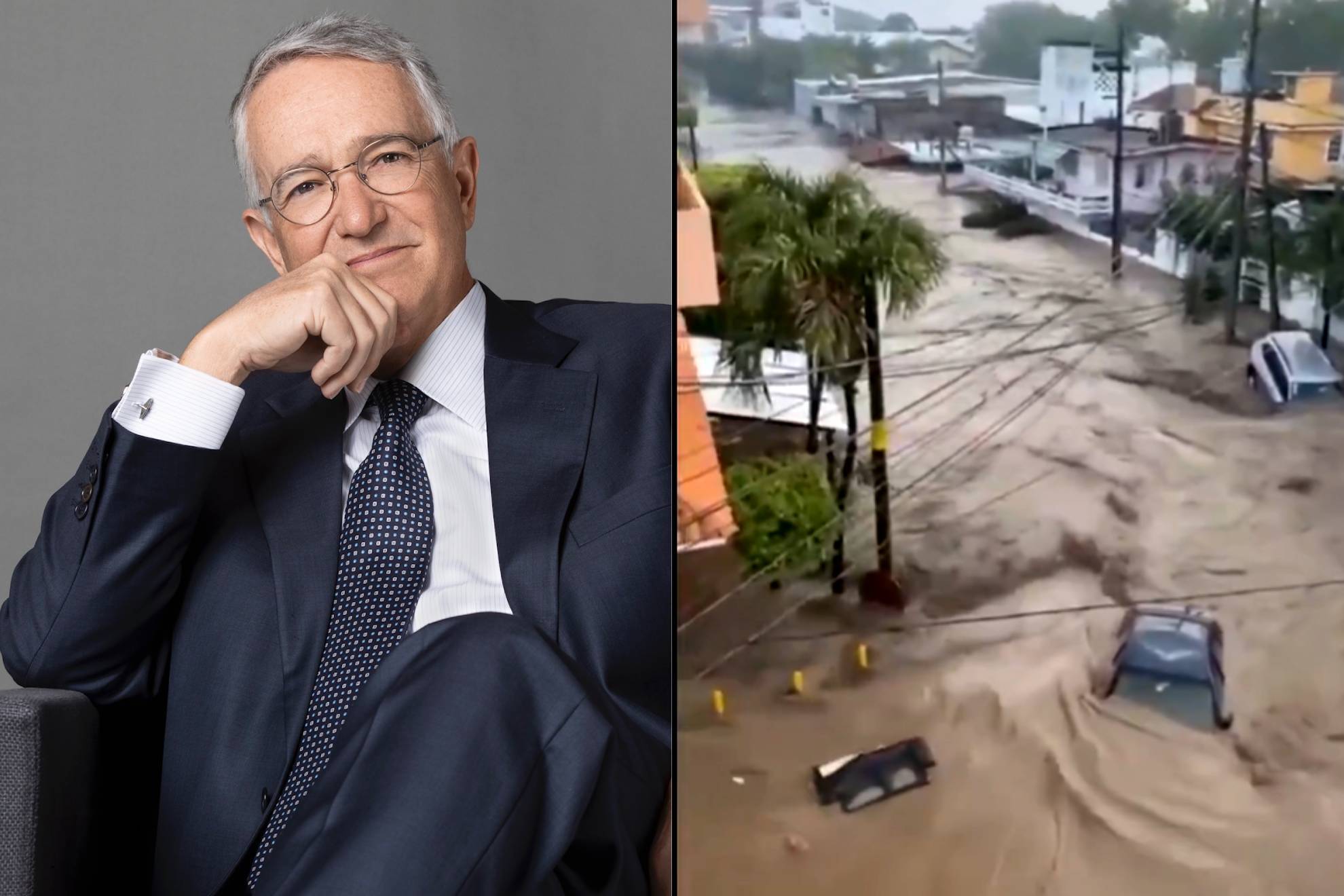 Ricardo Salinas Pliego / Inundaciones en Veracruz |