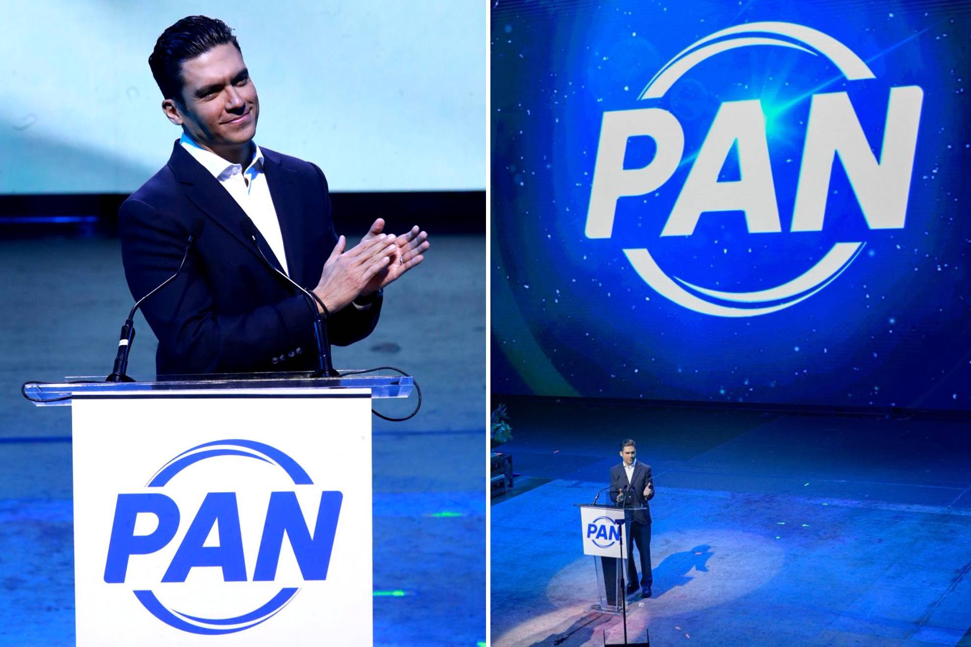 Jorge Romero Herrera y el nuevo logo del PAN