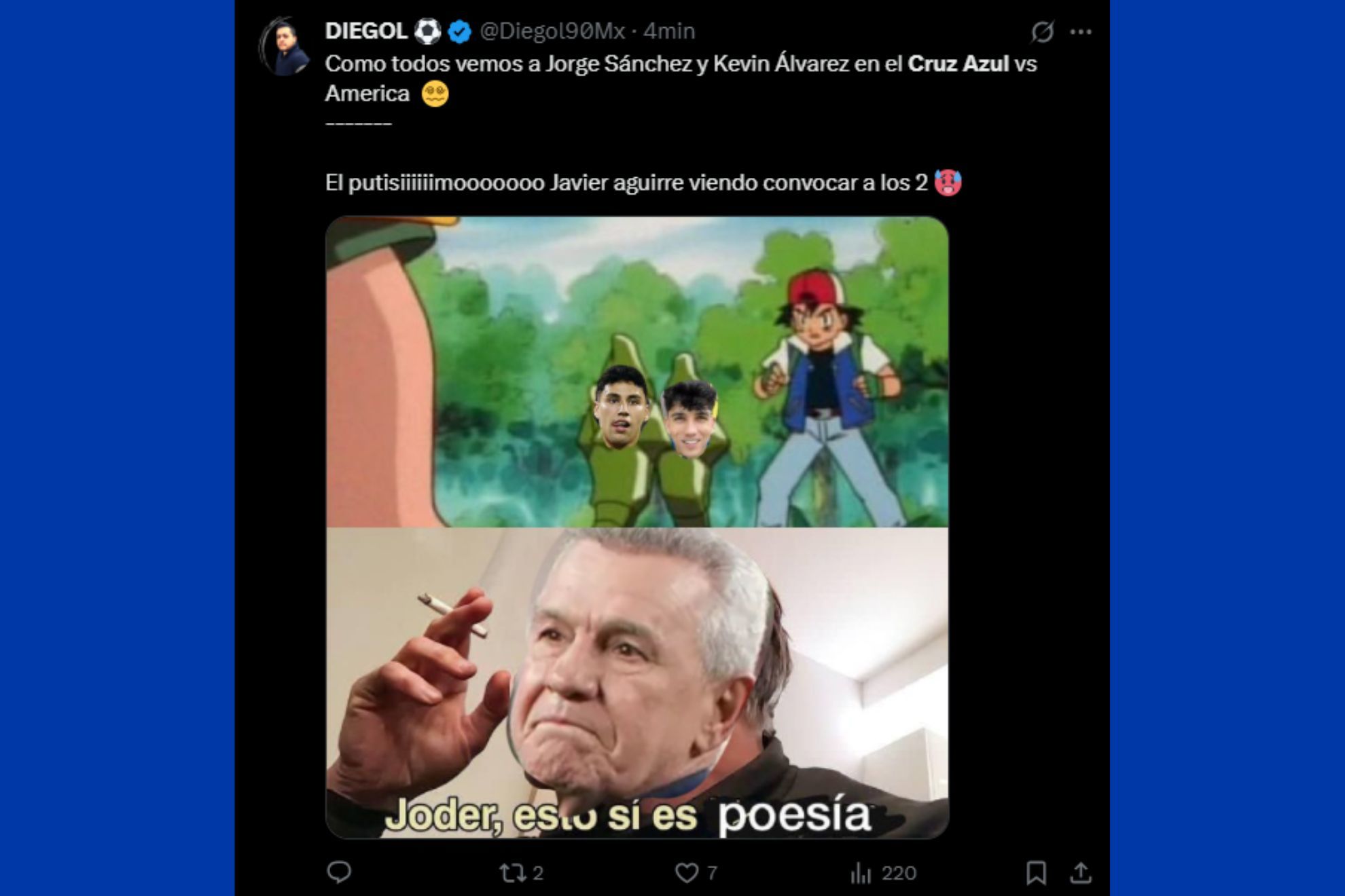 Los aficionados cementeros celebraron con humor el triunfo, mientras que los americanistas fueron el blanco favorito de las burlas en internet