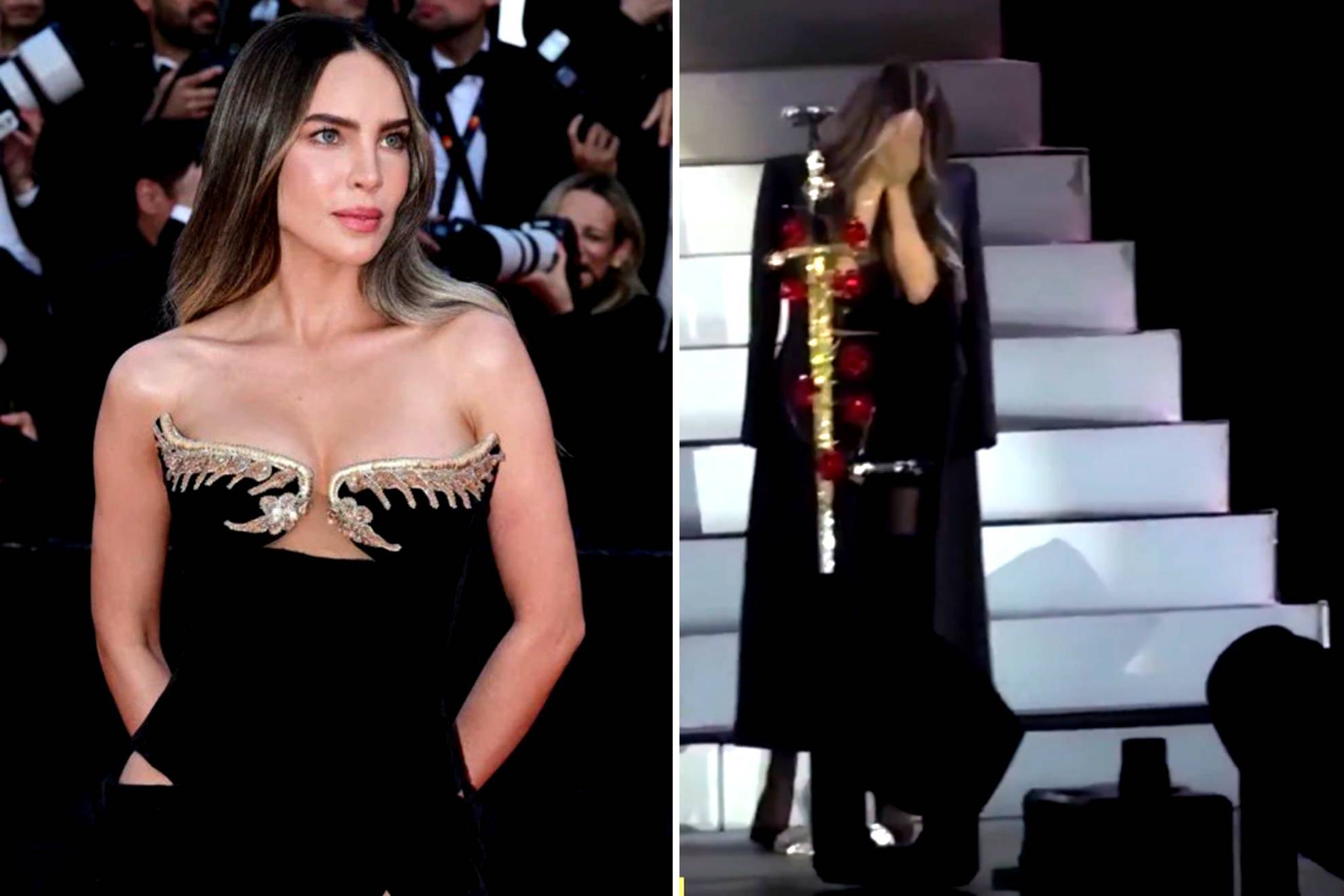 Belinda rompe en llanto en el escenario |