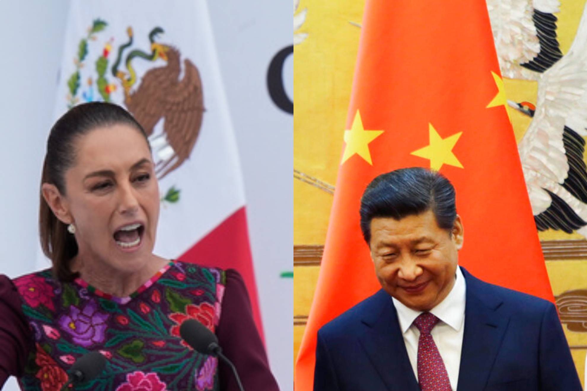 Claudia Sheinbaum y Xi Jinping.