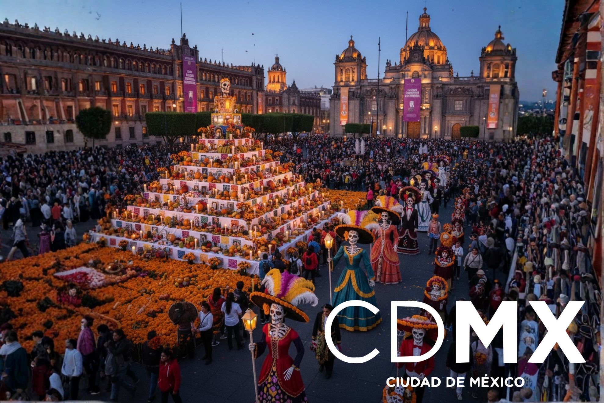 CDMX: Ofrenda Monumental, Procesi�n de Catrinas y todas las actividades por Halloween y D�a de Muertos de este fin de semana