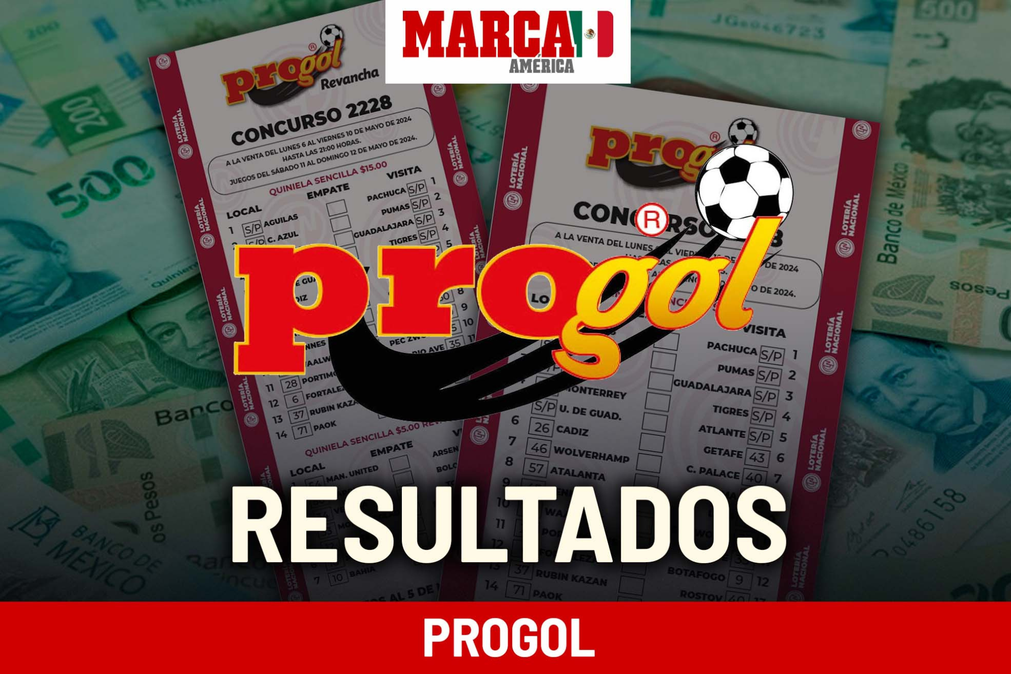 Resultados Progol 2304: premios y quiniela ganadora del fin de semana