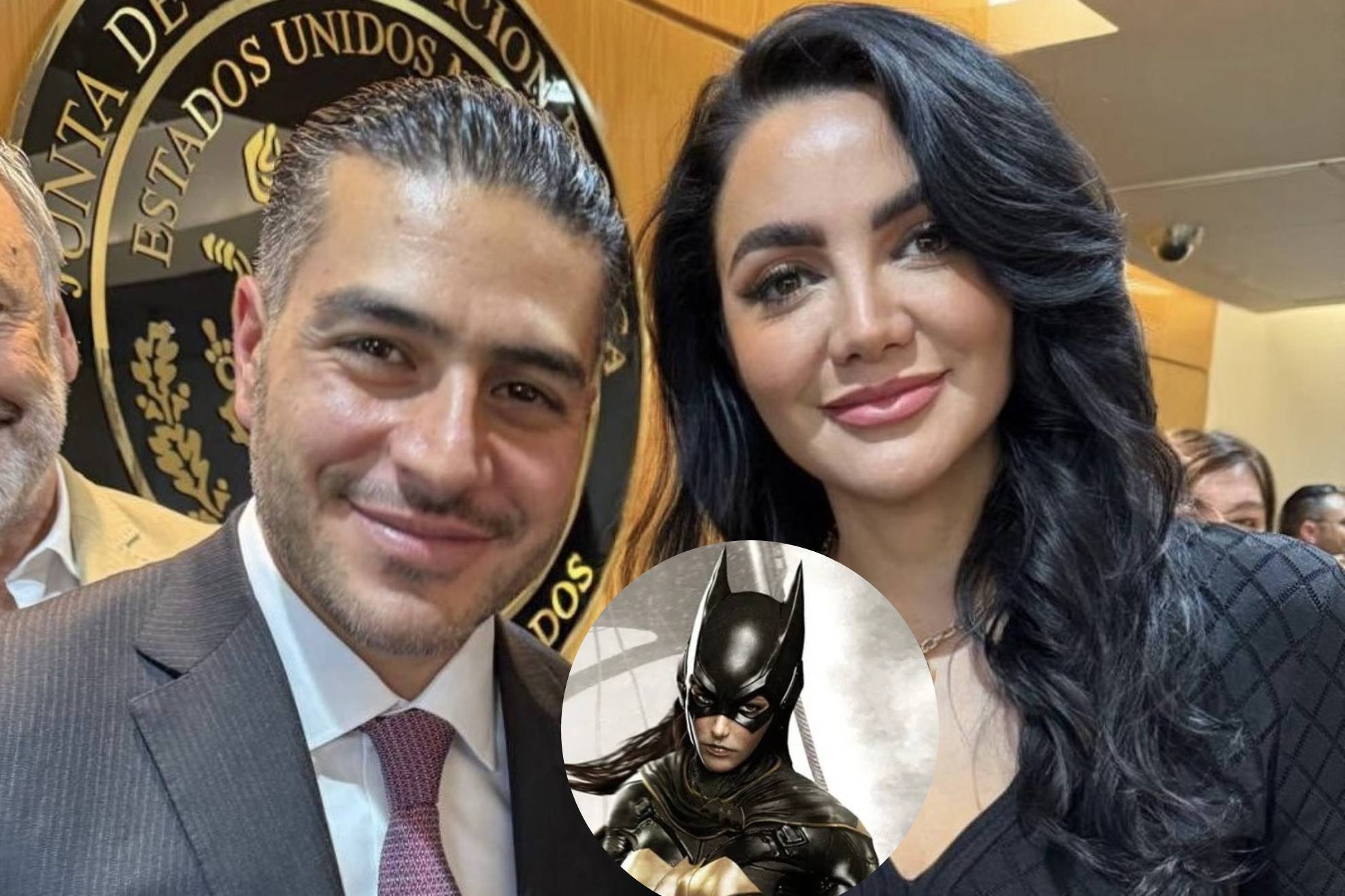 Gaby Jim�nez y Omar Garc�a Harfuch.