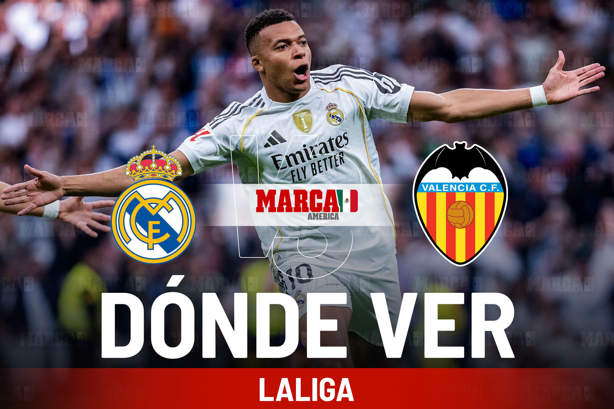 Real Madrid vs Valencia: D�nde ver a Mbapp�, horario del partido y pron�stico desde el Santiago Bernab�u