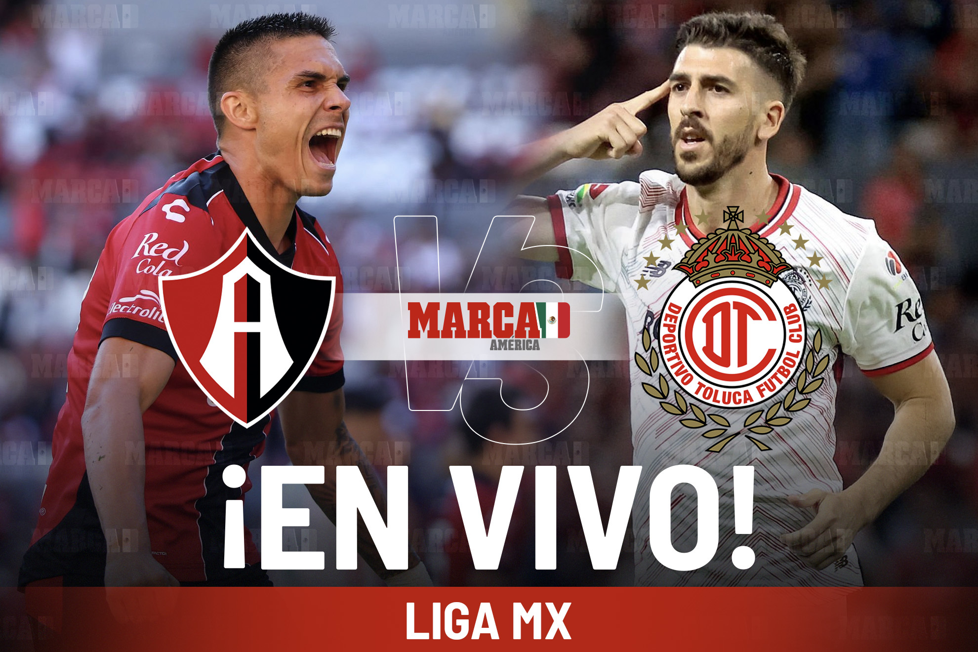 Atlas vs Toluca Hoy EN VIVO. Partido de la liga MX 2025
