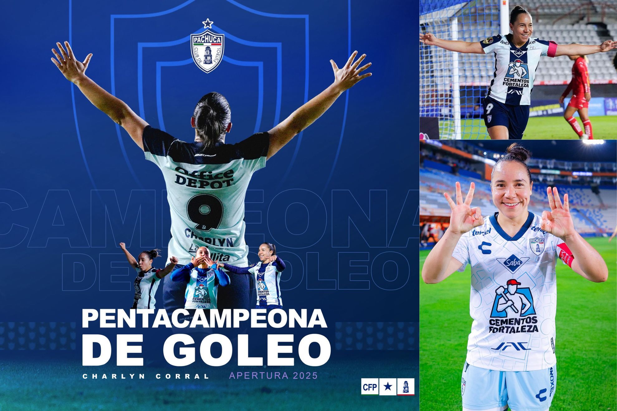 Charlyn Corral es pentacampeona de goleo